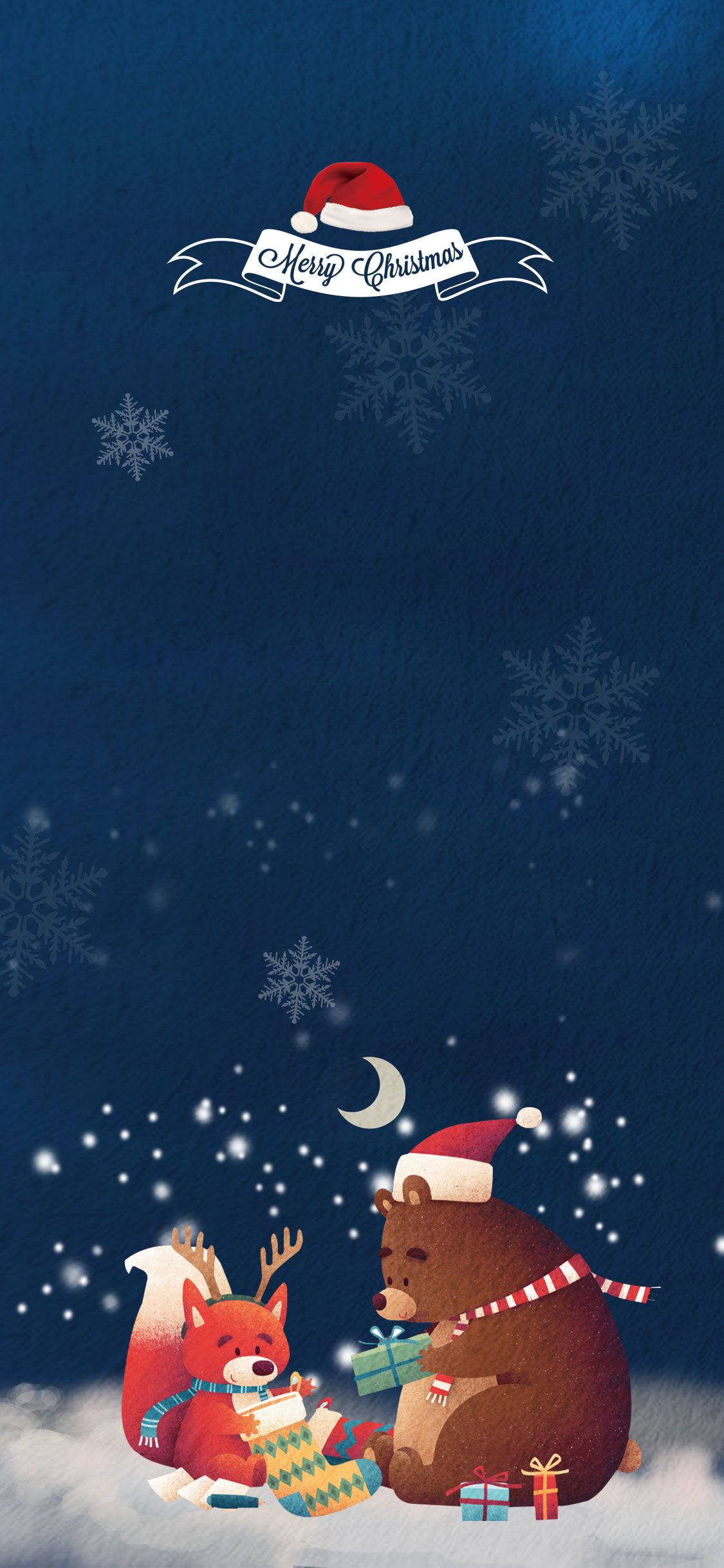 Cartoon Image Opening Christmaspresents Xr Wallpaper Christmas