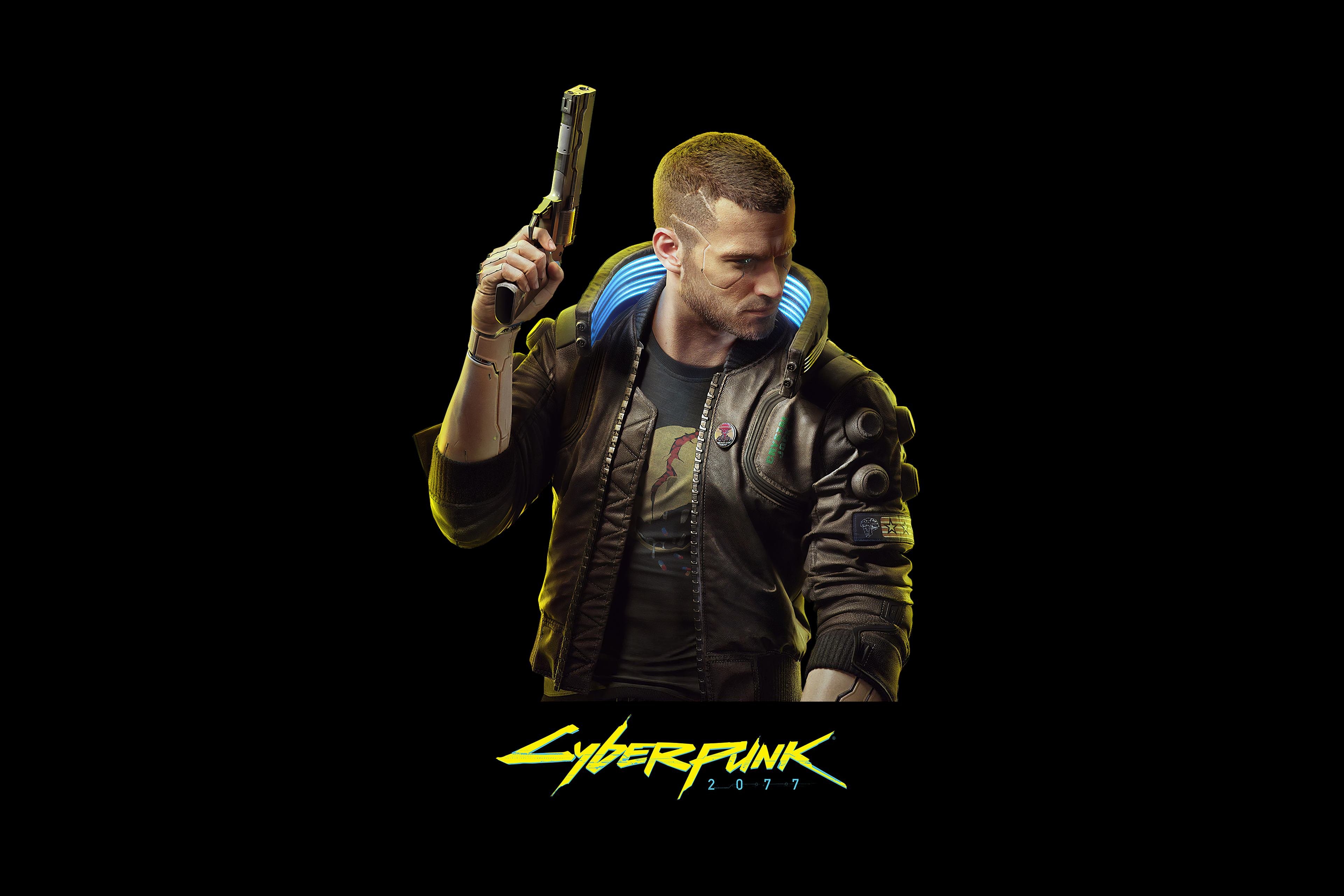 Cyberpunk 2077 themed Amoled wallpaper I made (1440x2560) : r