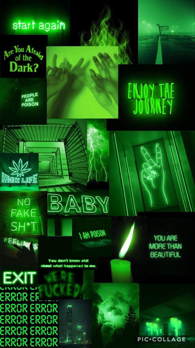 Download Neon Green Aesthetic Desktop Background Wallpaper