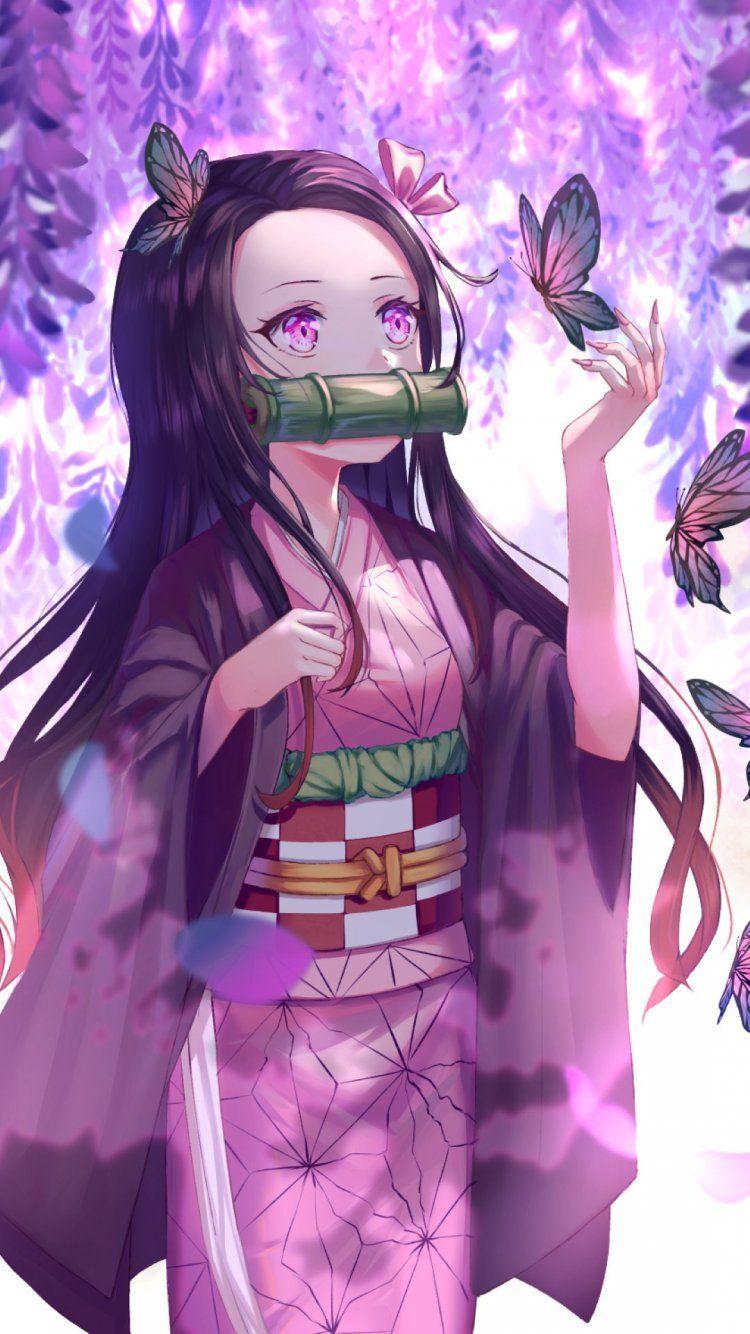 Nezuko Kamado iPhone 7 750x1334 wallpaper