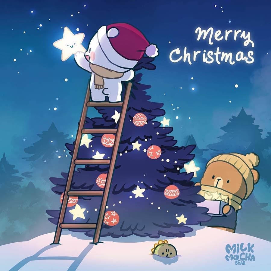 Milk And Mocha Merry Christmas Wallpapers - Wallpaper Cave