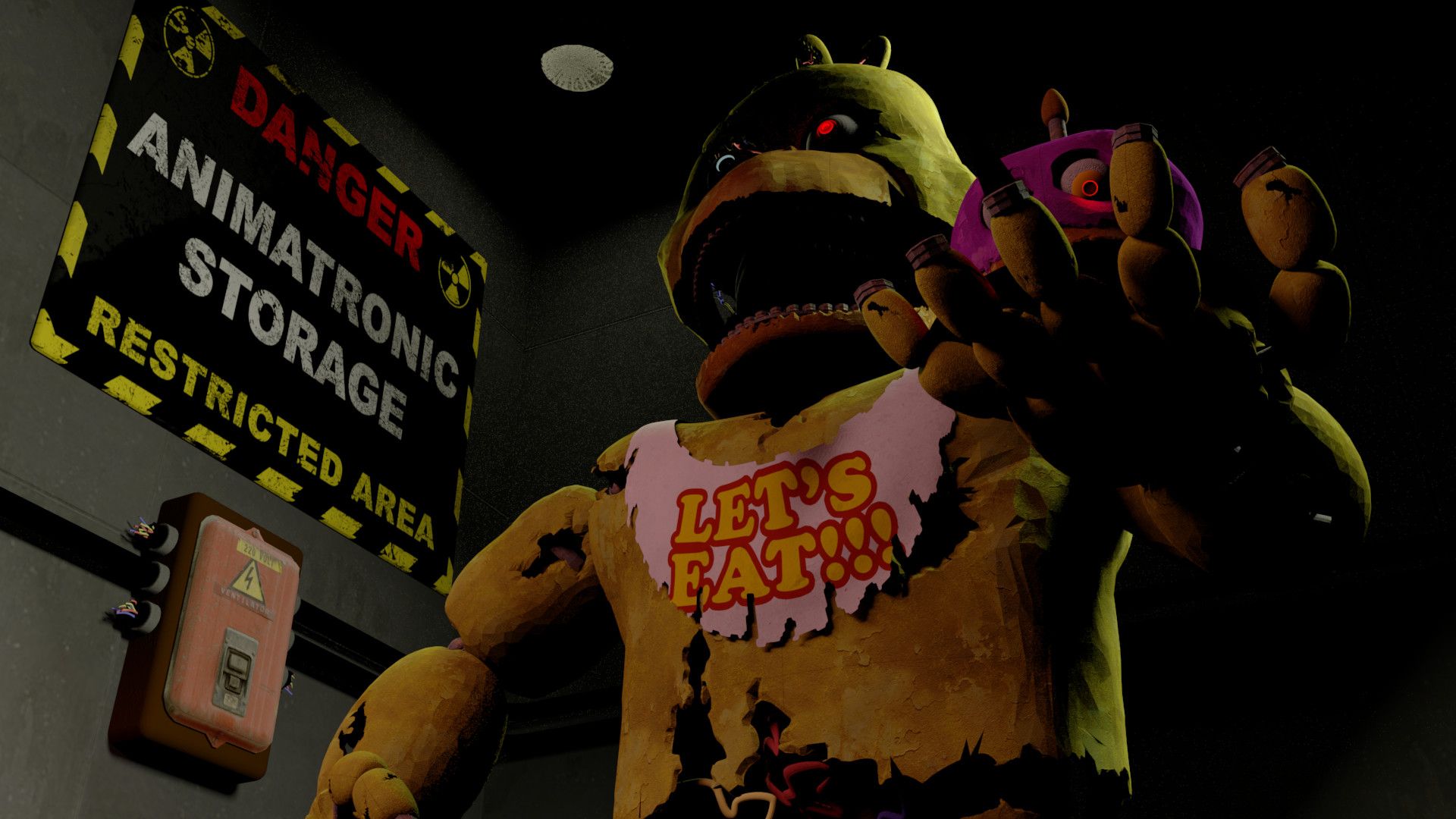 Nightmare Chica (Five Nights at Freddy's) HD Wallpapers and