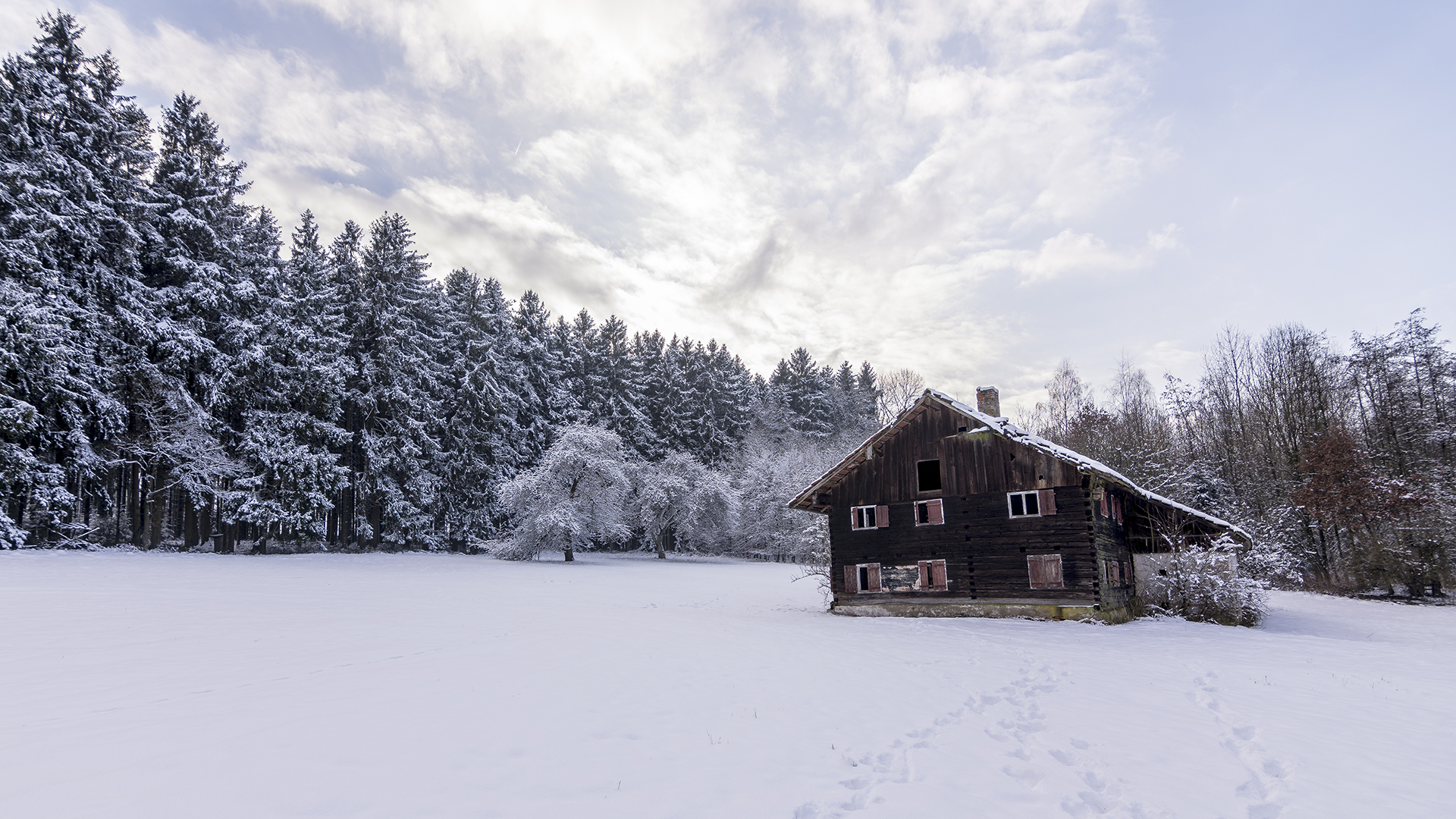 24++ Winter Cottage Wallpaper 4k