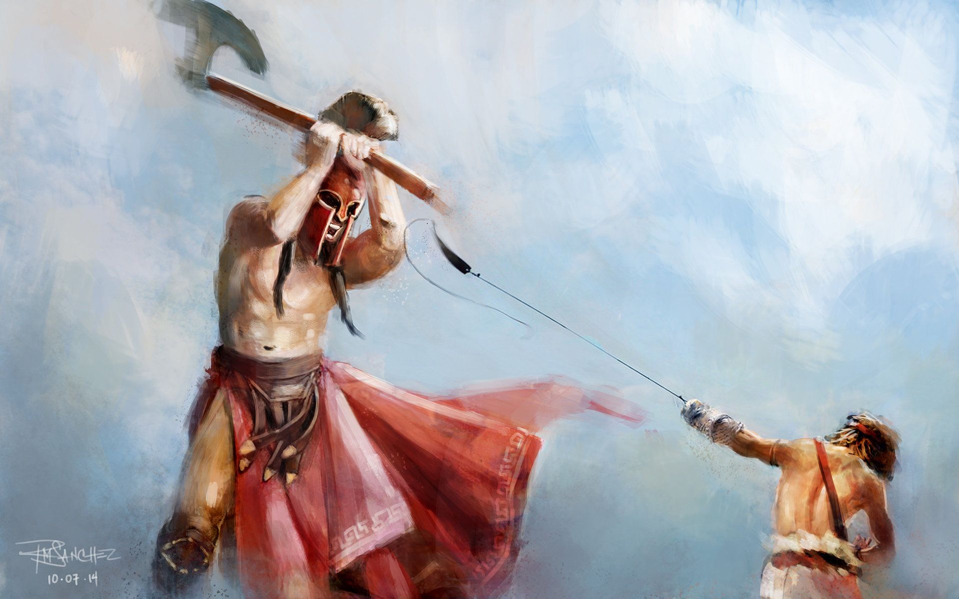 David And Goliath Wallpaper