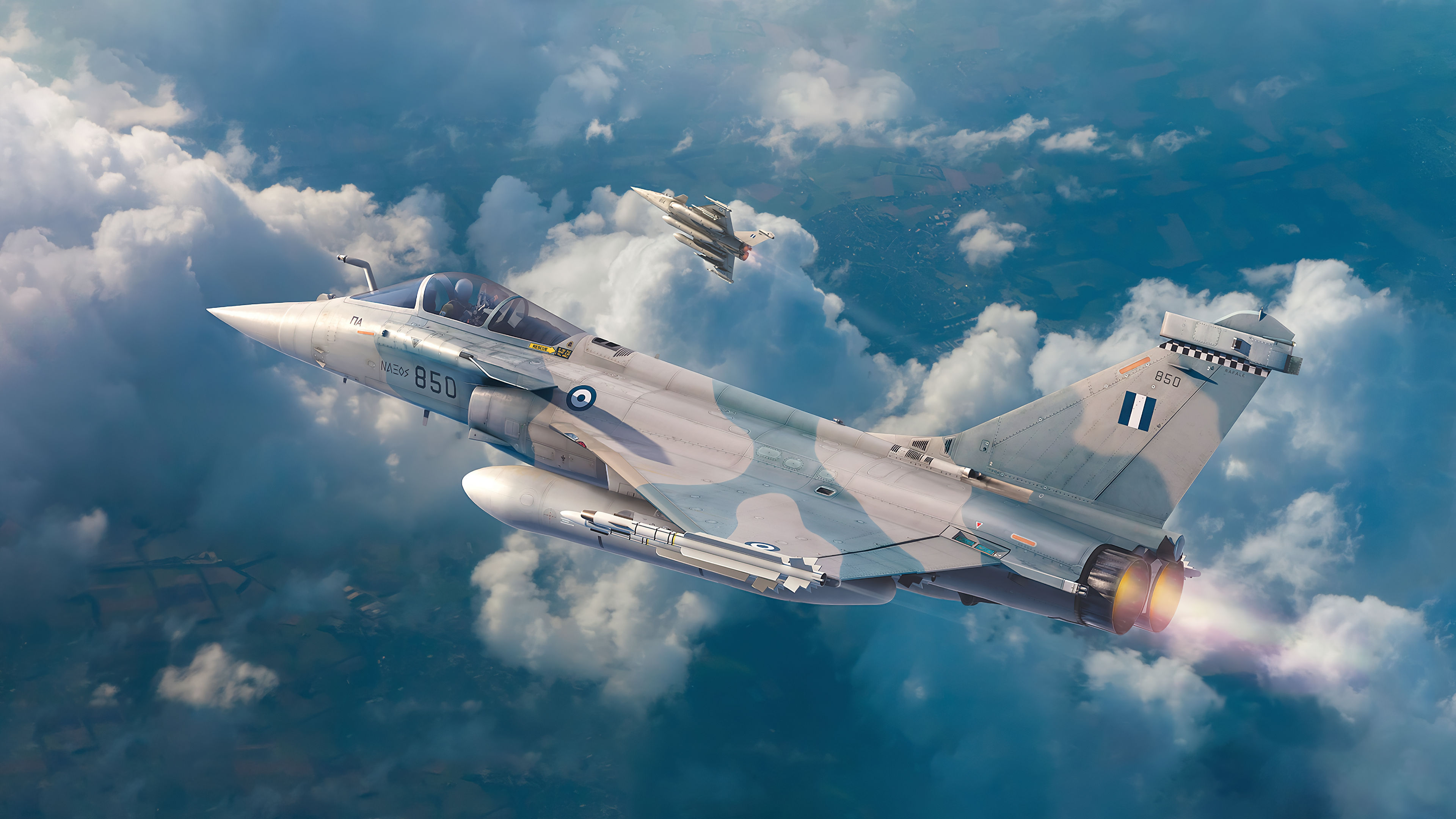 Hellenic Air Force Dassault Rafale by Antonis Karidis [3840x2160]