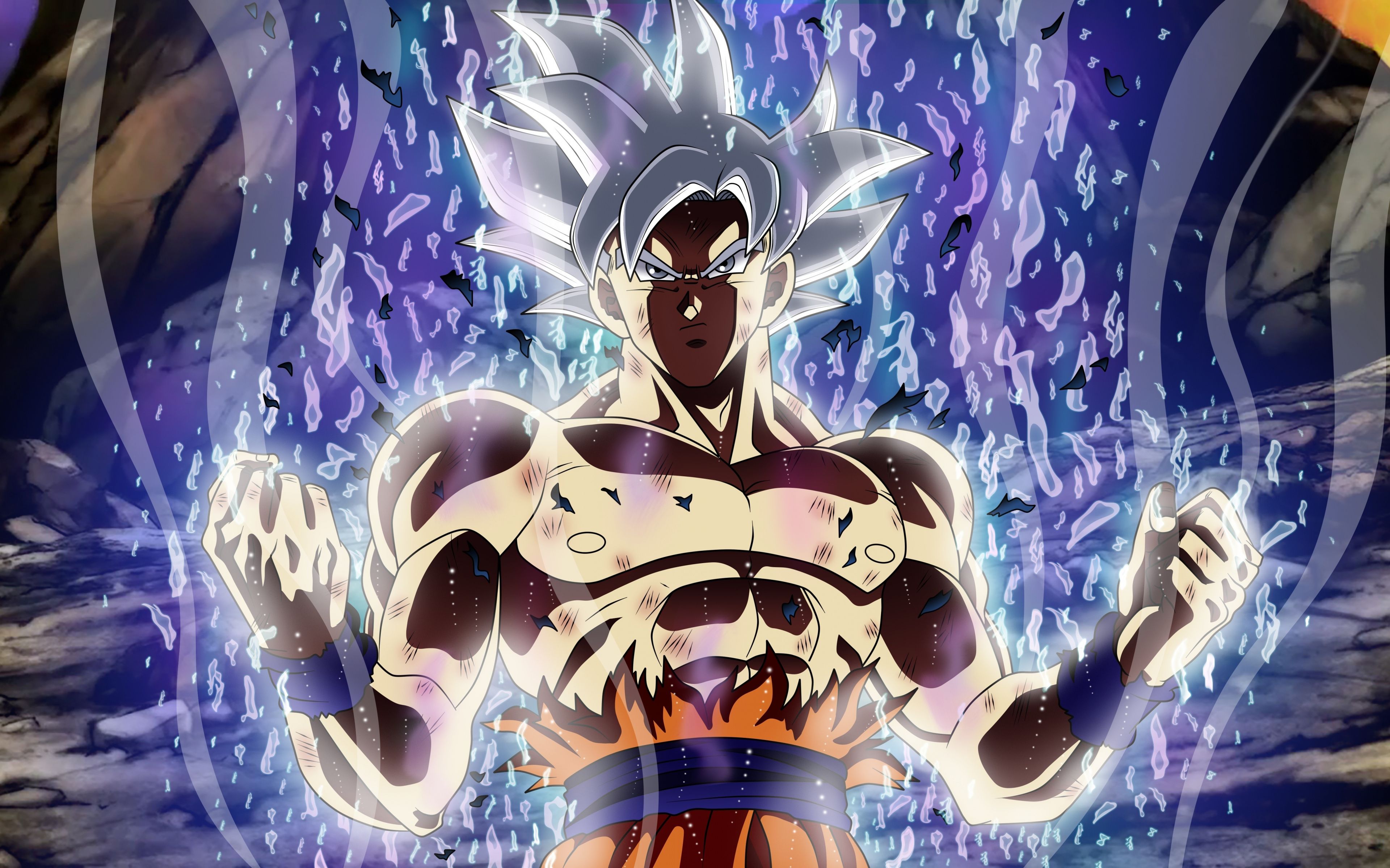 Ultra Power, White Hair, Dragon Ball Super, Goku, Wallpaper Goku Mastered Ultra Instinct