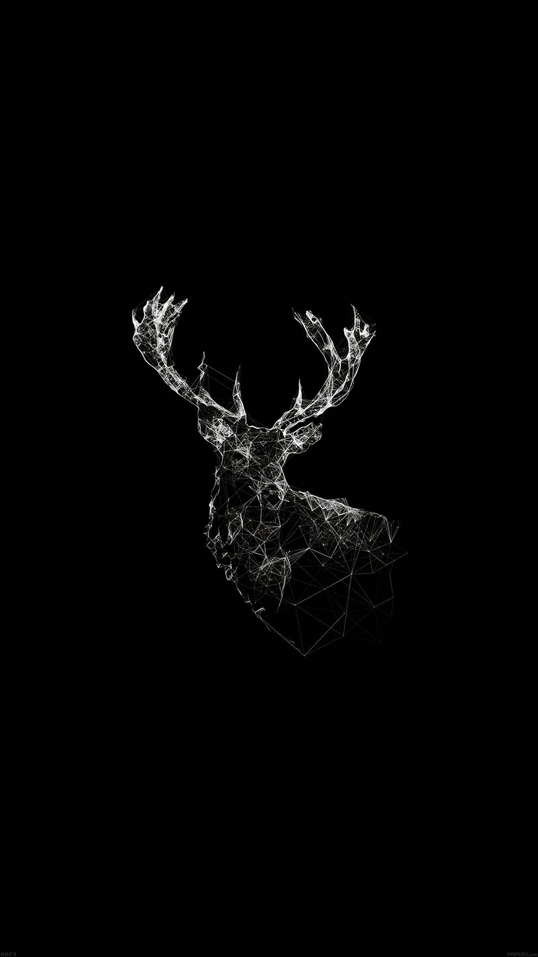 Deer Animal Illust Dark