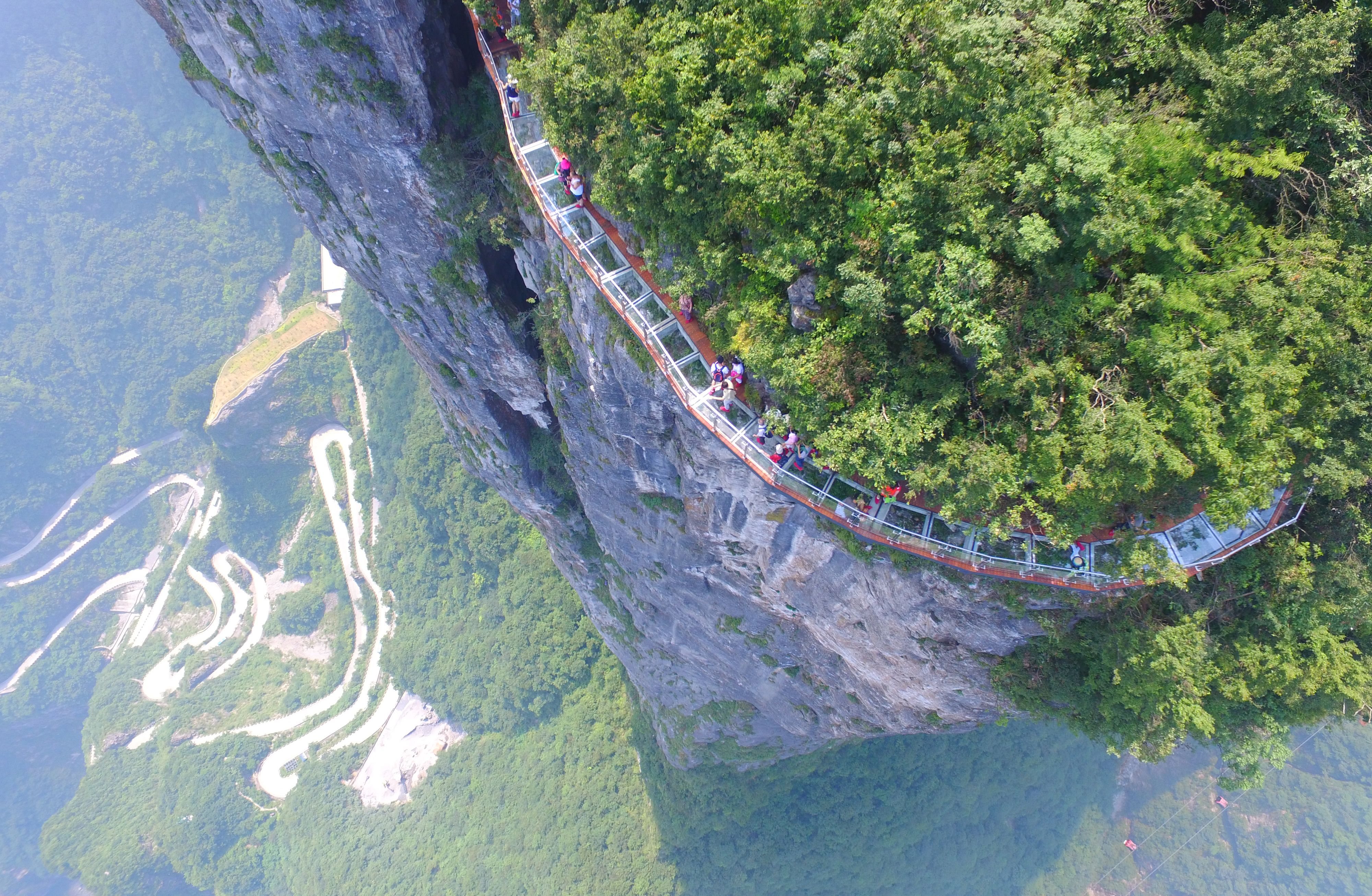 China's Cliff Clinging Glass Skywalk Opens To Public