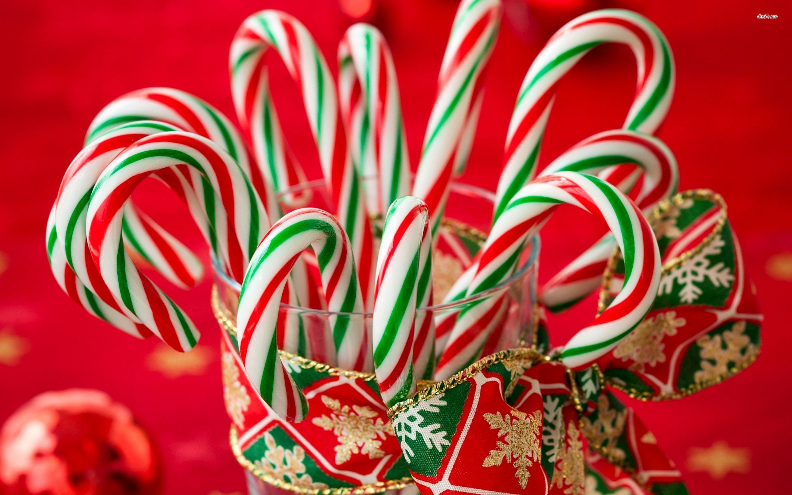 Christmas Candy Cane Wallpaper