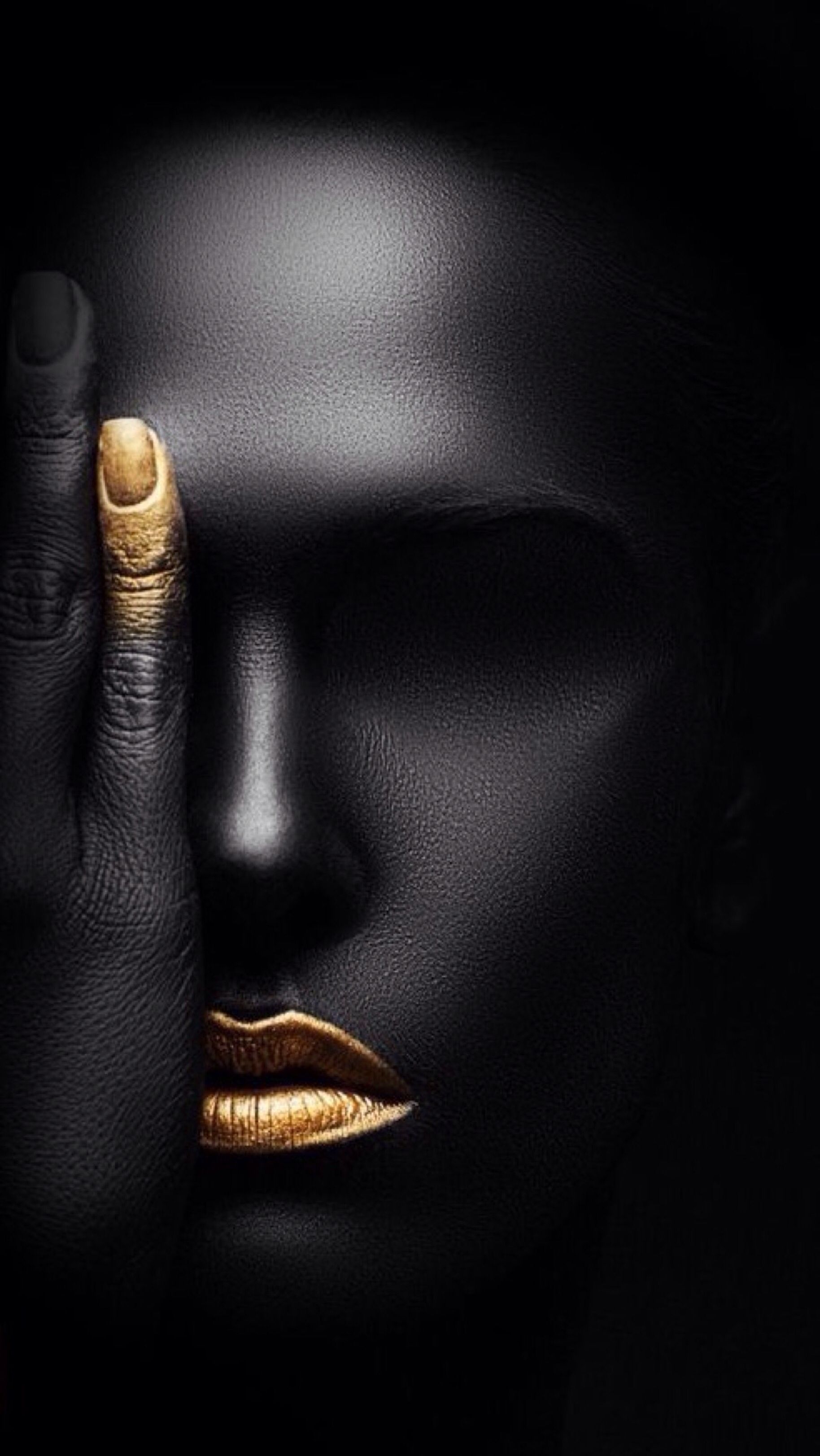 ♧ Reckless Love ♧. Black and gold aesthetic, Black women art, Gold aesthetic