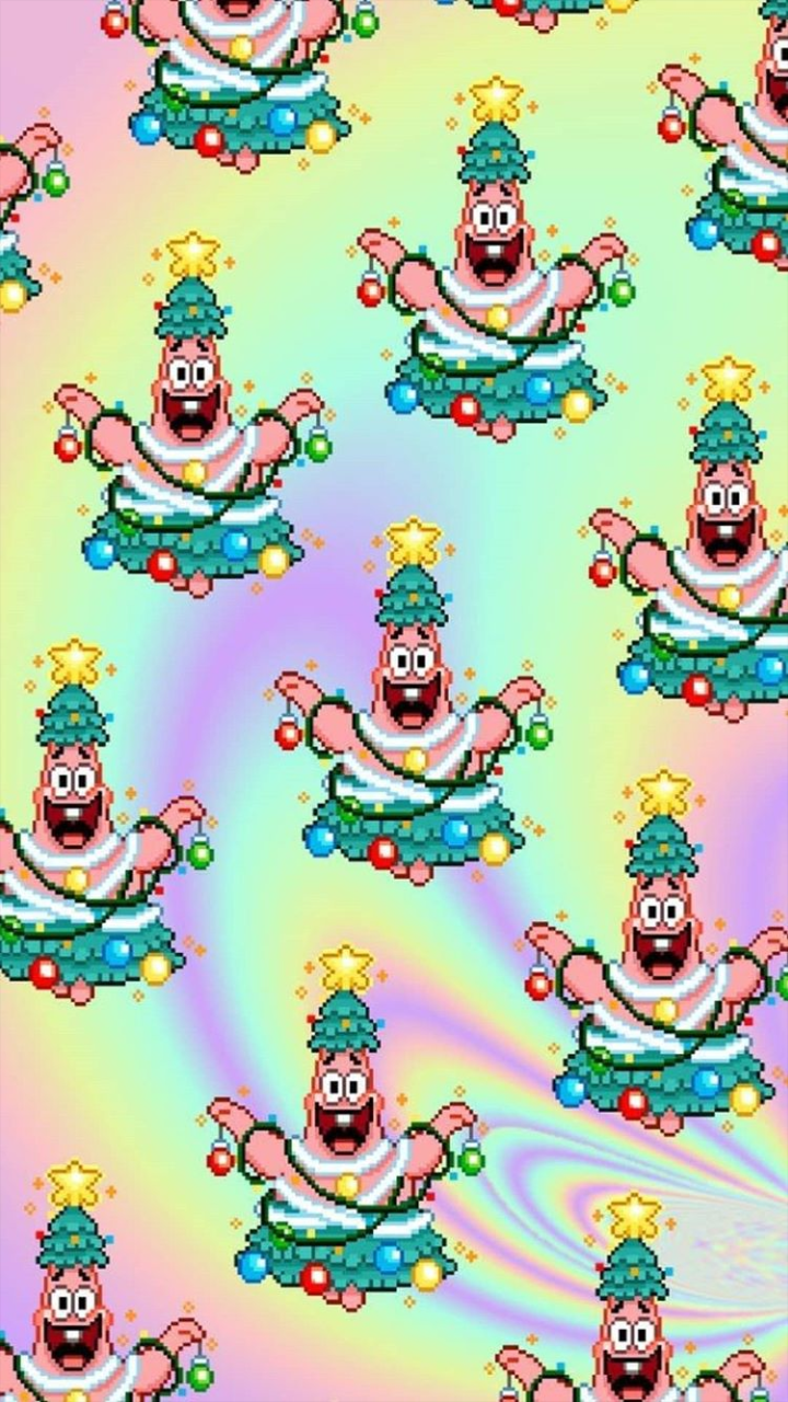 spongebob squarepants christmas wallpaper