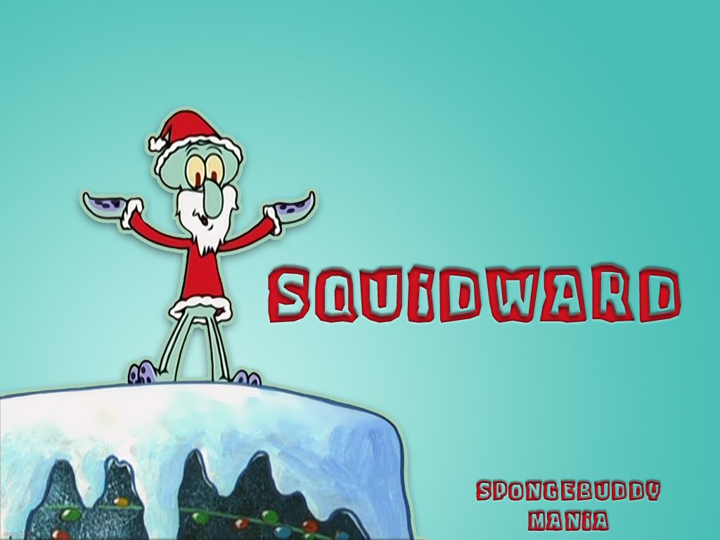 Spongebob Merry Christmas HD Wallpaper