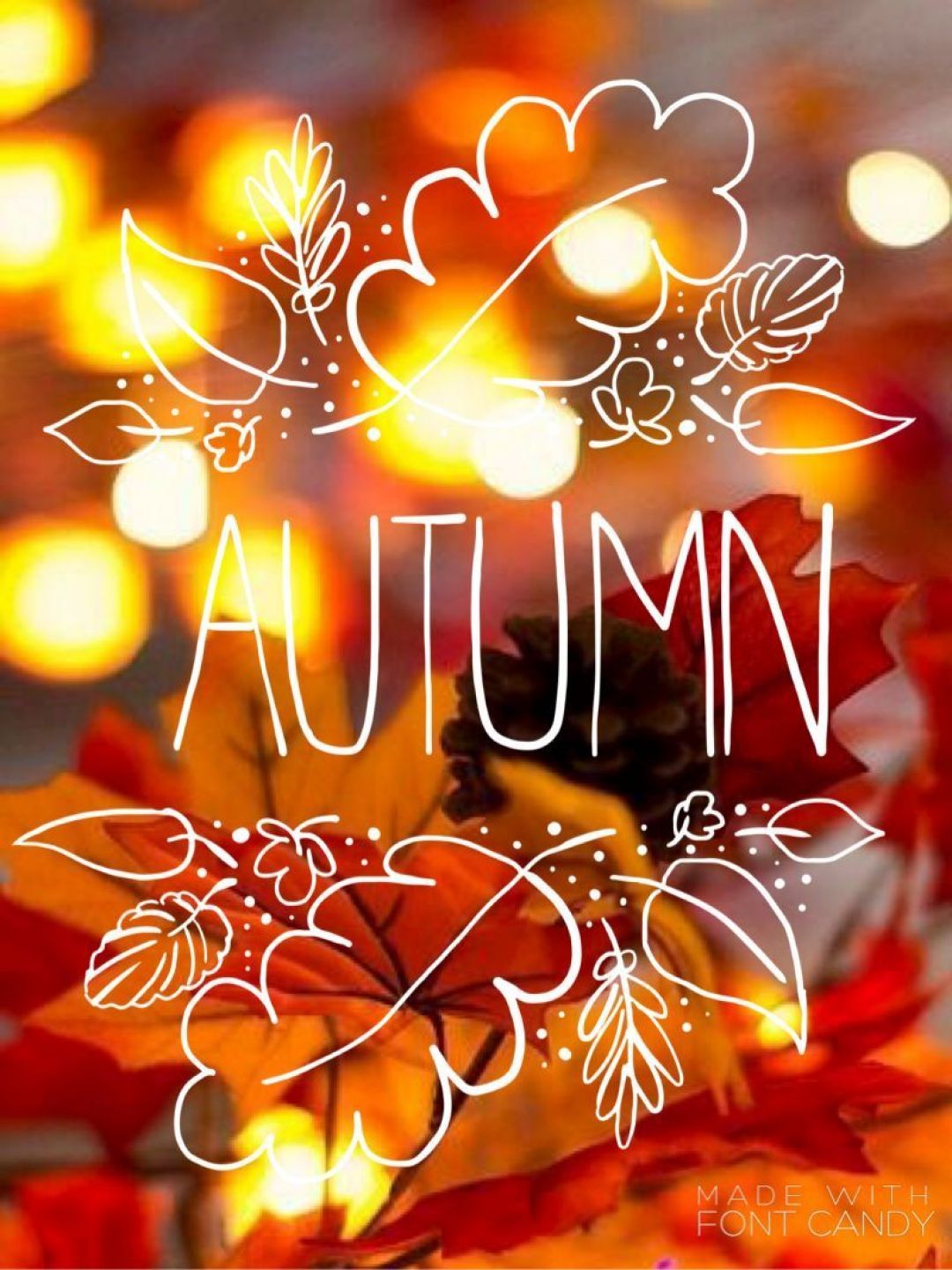Hello Autumn Aesthetic HD Wallpaper (Desktop Background / Android / iPhone) (1080p, 4k) (1080x1440) (2020)