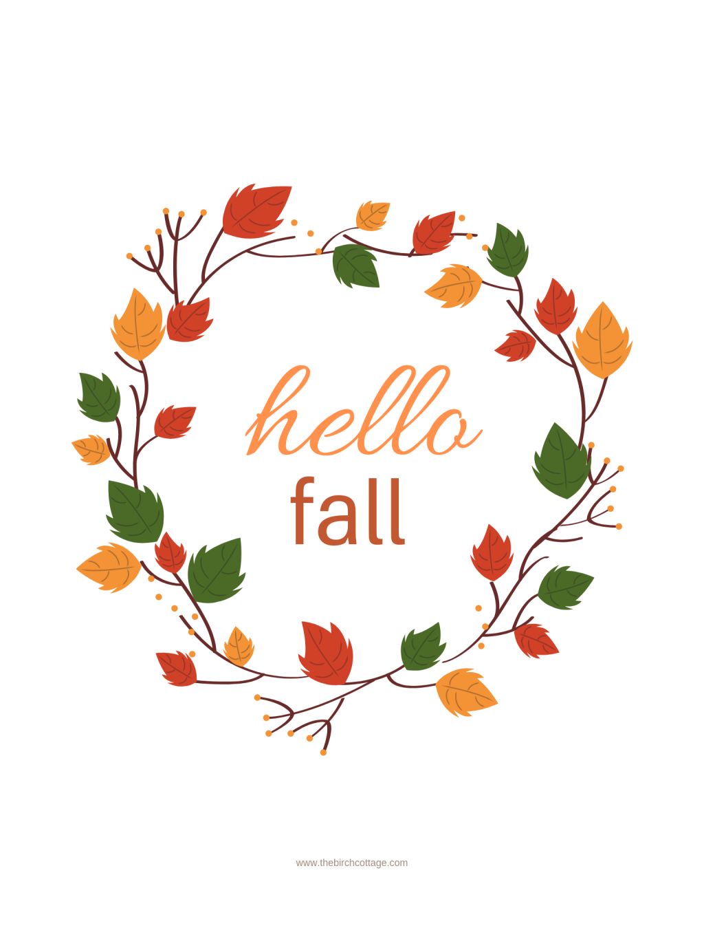 Fall Digital Wallpaper for Your iPhone, iPad & Desktop Birch Cottage