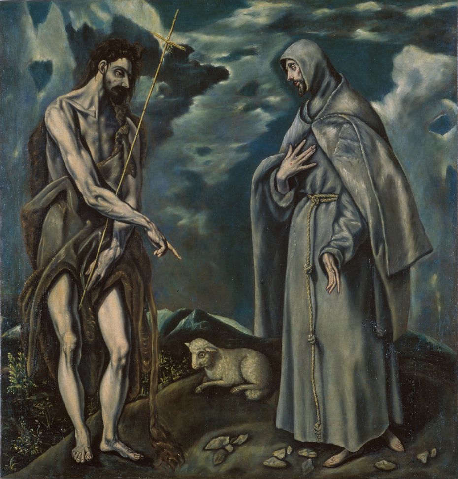 Saint John the Baptist and Saint Francis of Assisi El Greco on USEUM