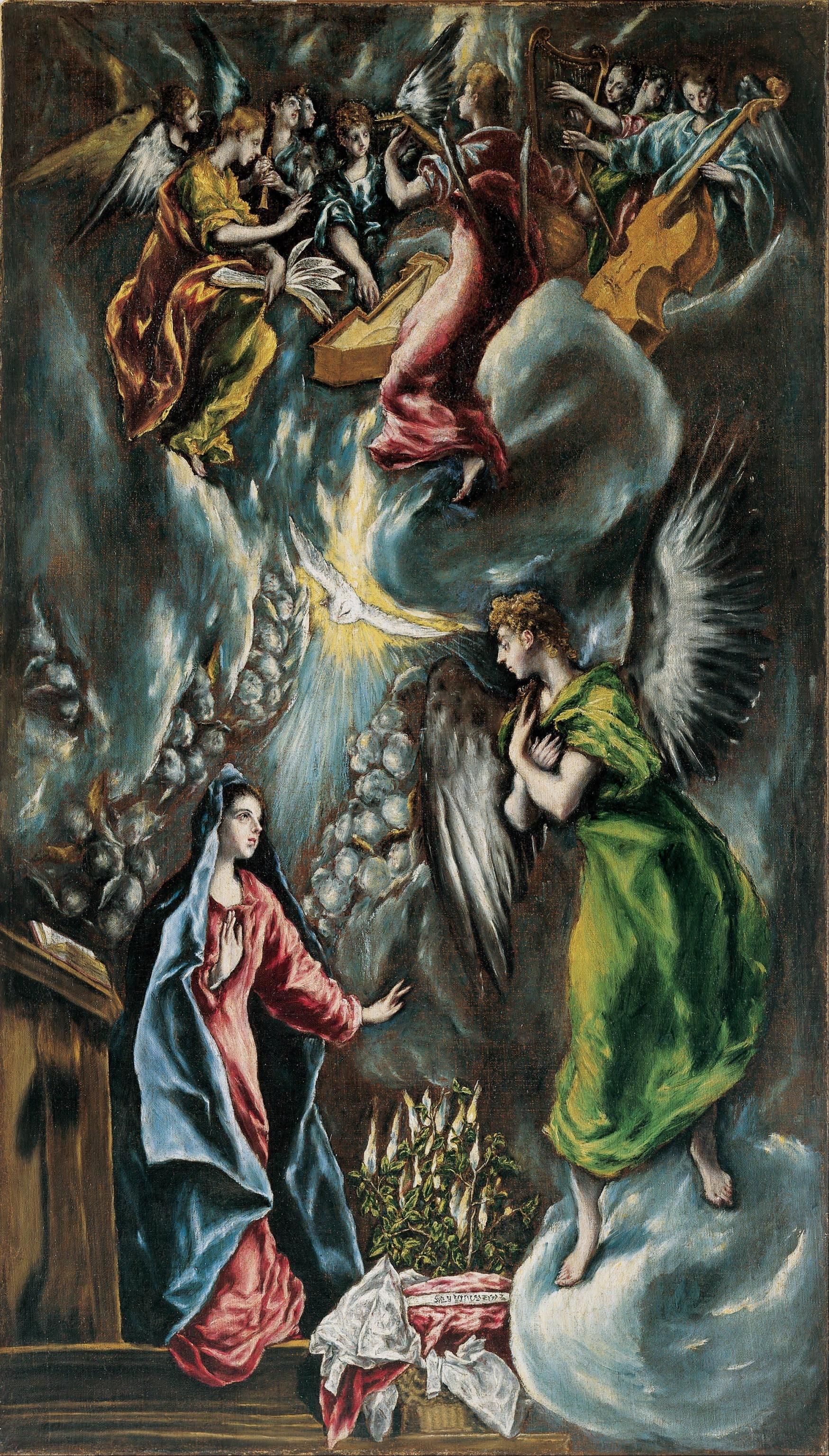 El Greco Annunciation (1597 1600). El Greco Paintings, El Greco Art, El Greco