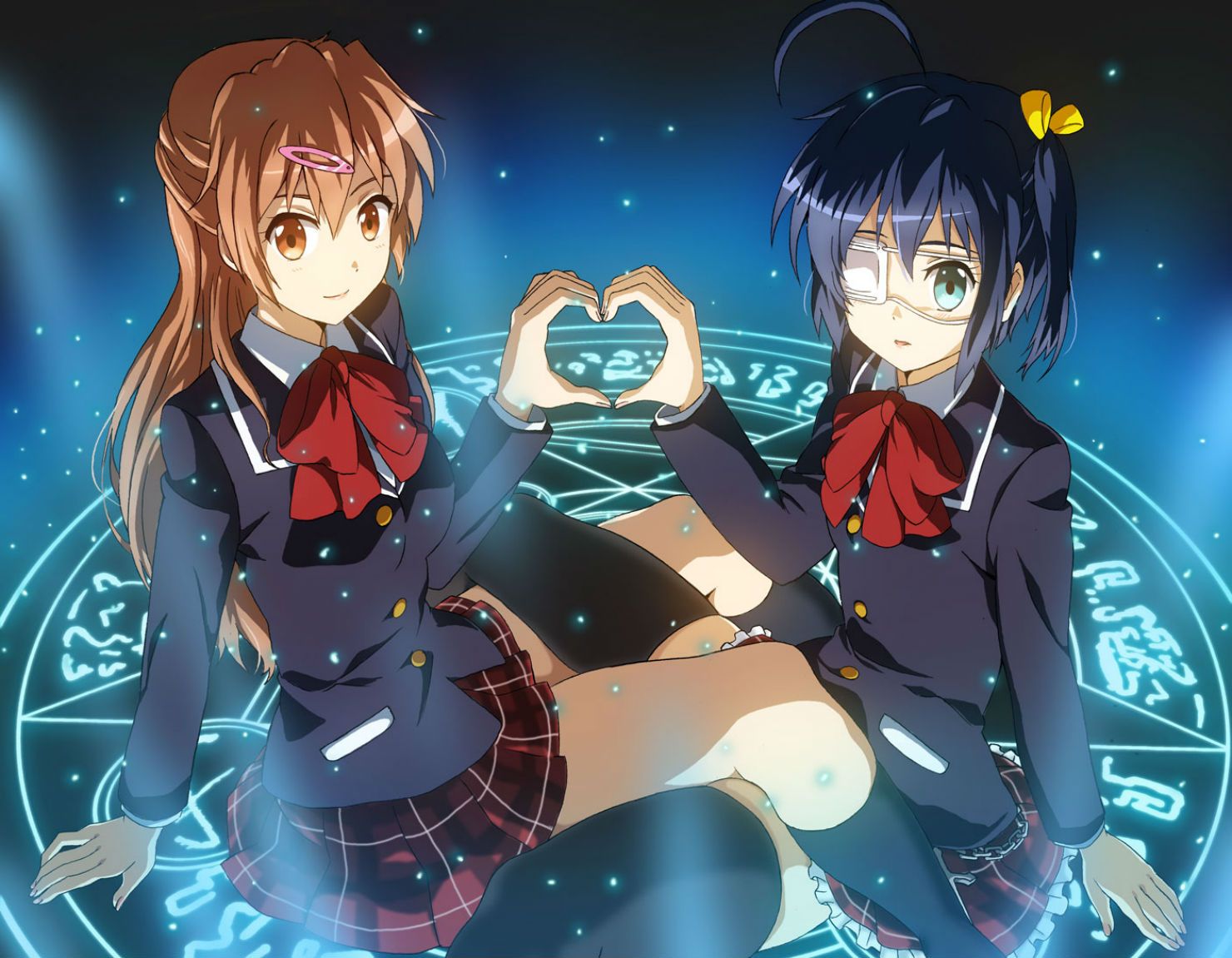 Chuunibyou demo koi ga shitai! nibutani shinka takanashi rikka wallpaperx1151