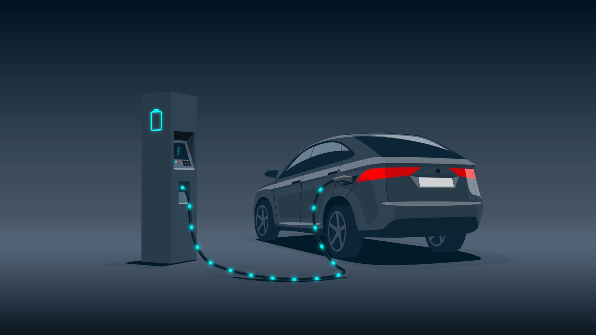 Electric Car Charging Wallpaper