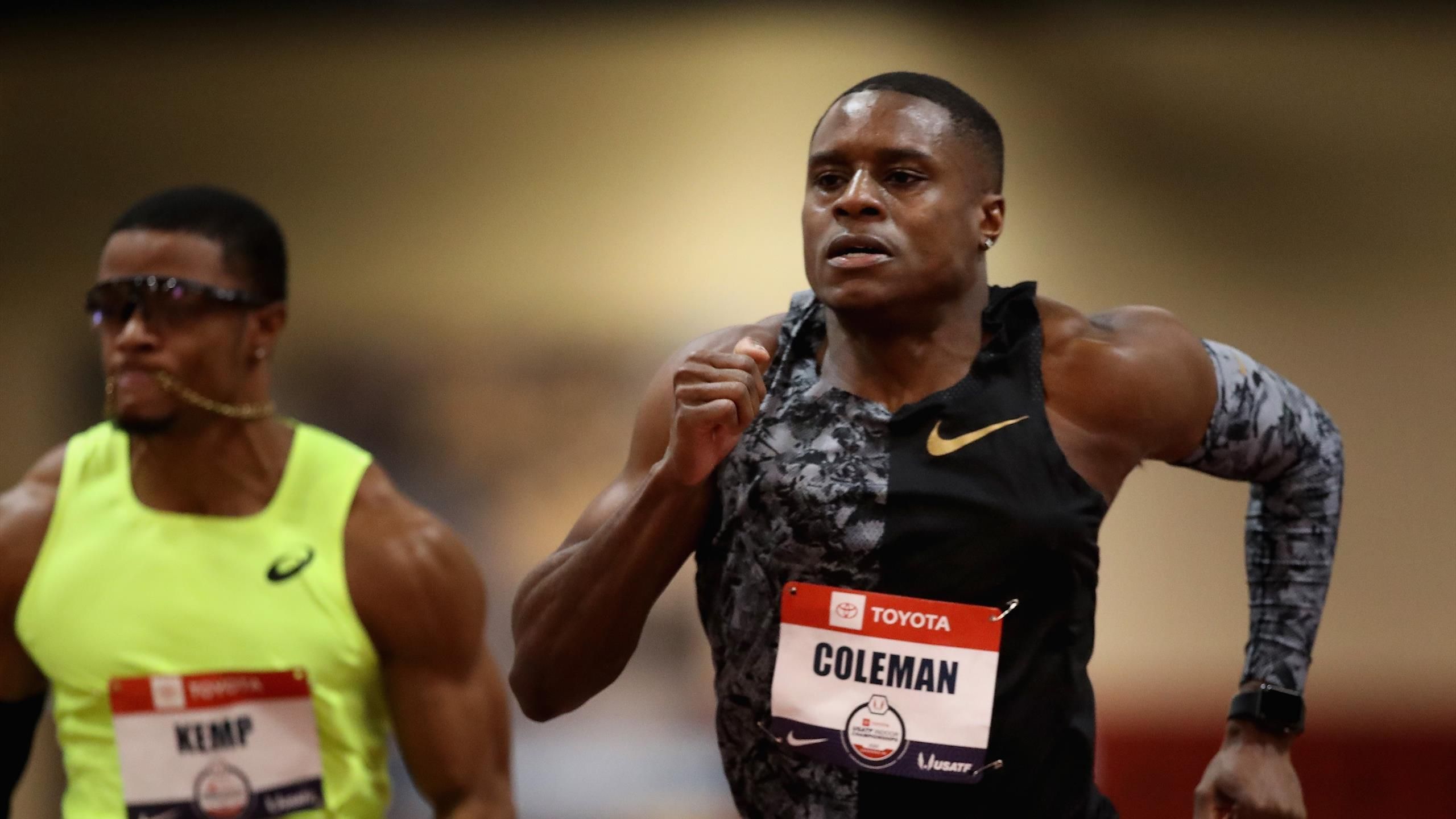 Athletics news Coleman sprints to season's fastest 60 metres at U.S. champs