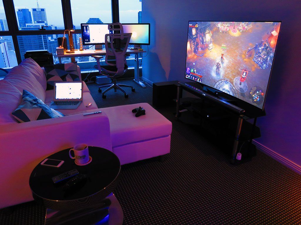 Gaming Room Wallpaper Free Gaming Room Background