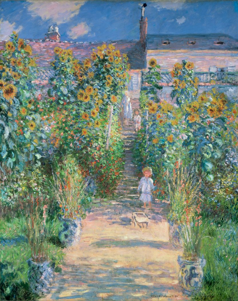 The Artist's Garden At Vétheuil Monet Artist's Garden Vetheuil Wallpaper & Background Download