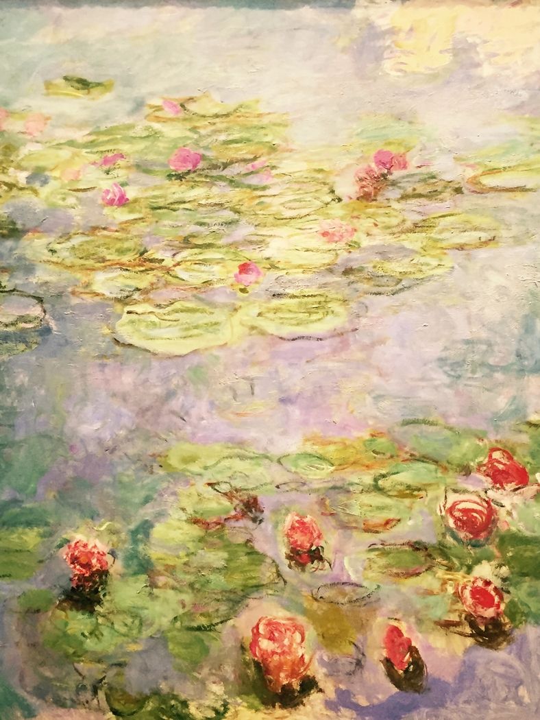 Water lilies (red) Claude Monet on USEUM