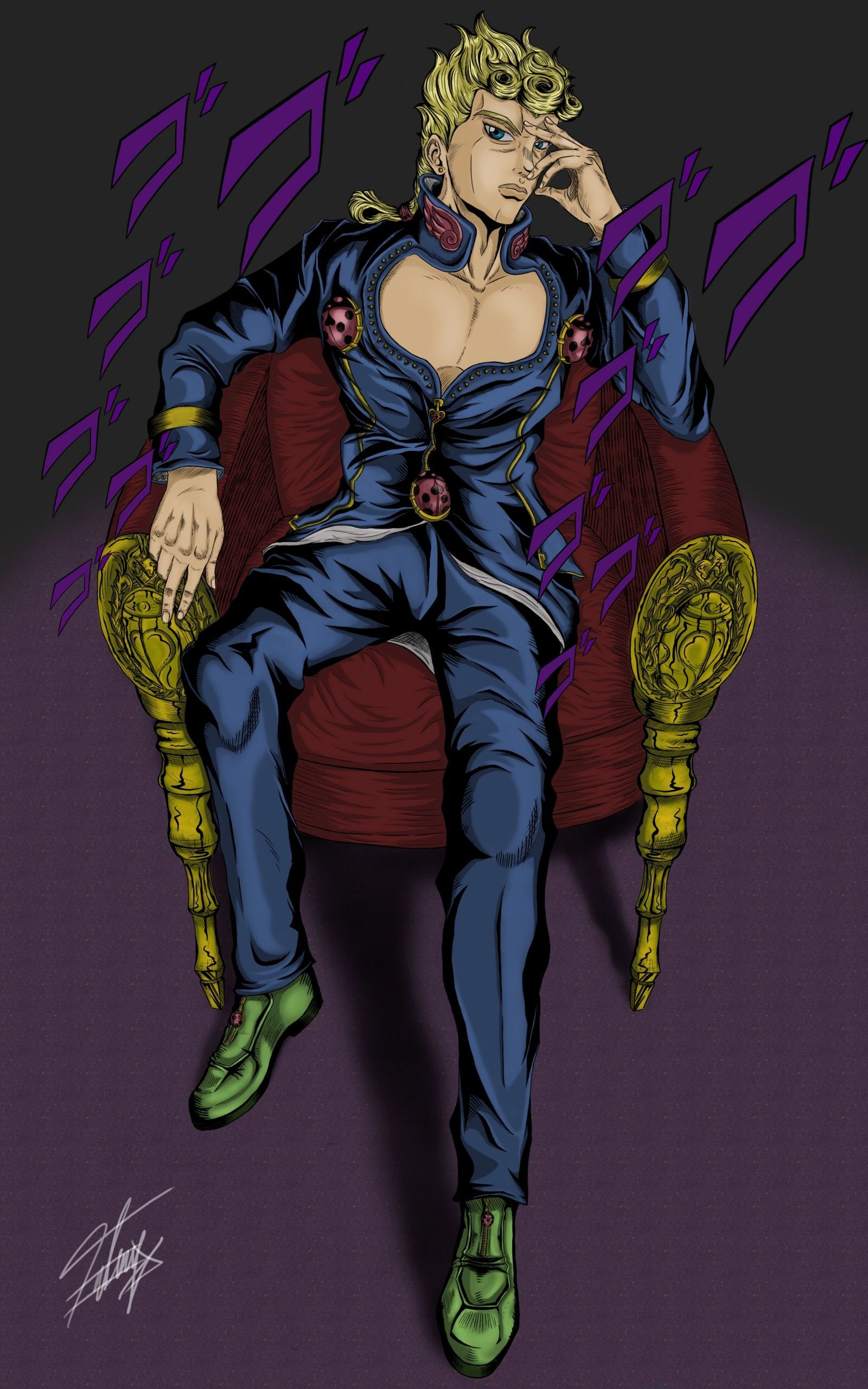 Giorno Giovanna Fanart Phone Wallpapers - Wallpaper Cave