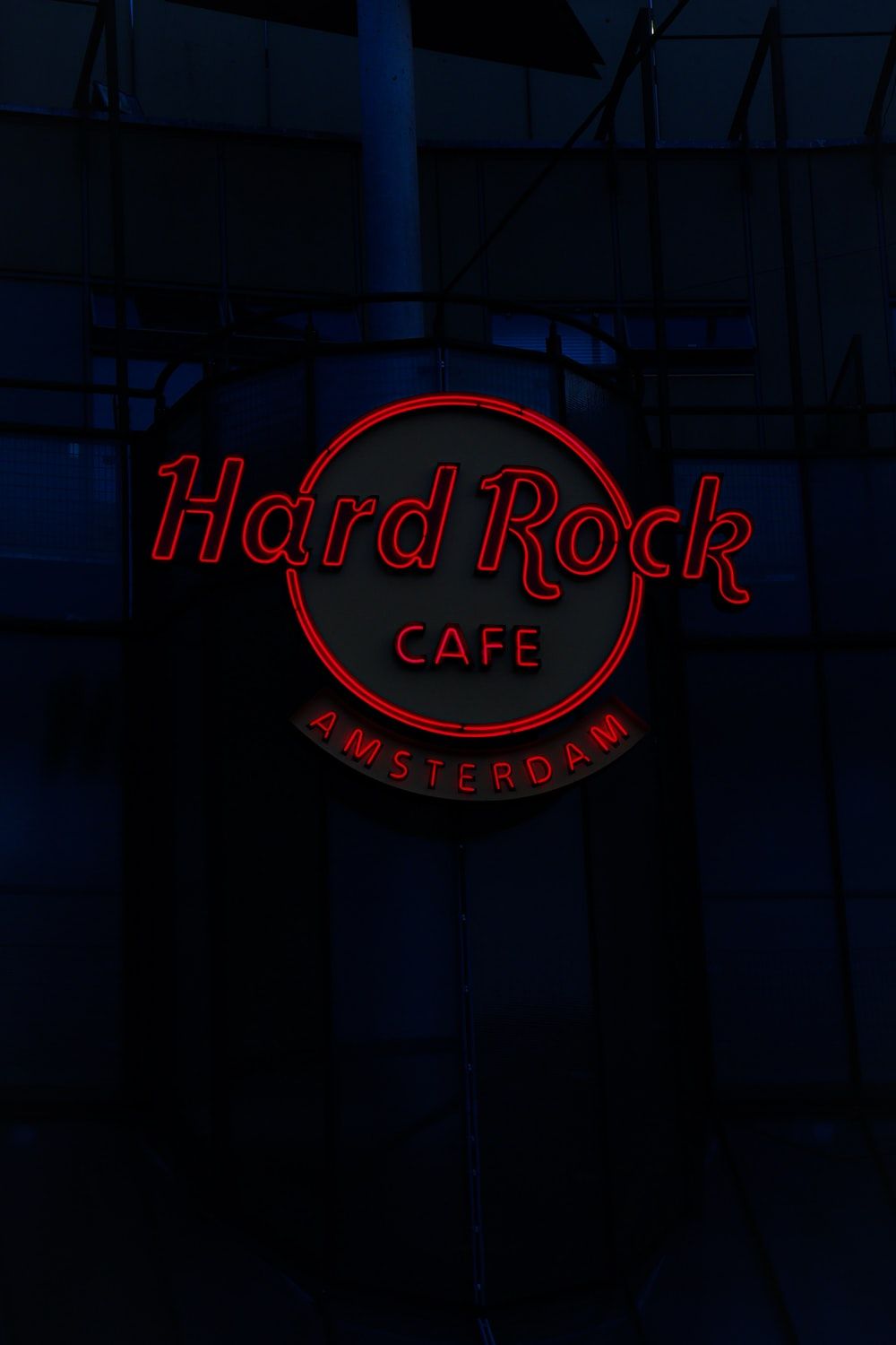 Hard Rock Cafe Amsterdam signage photo