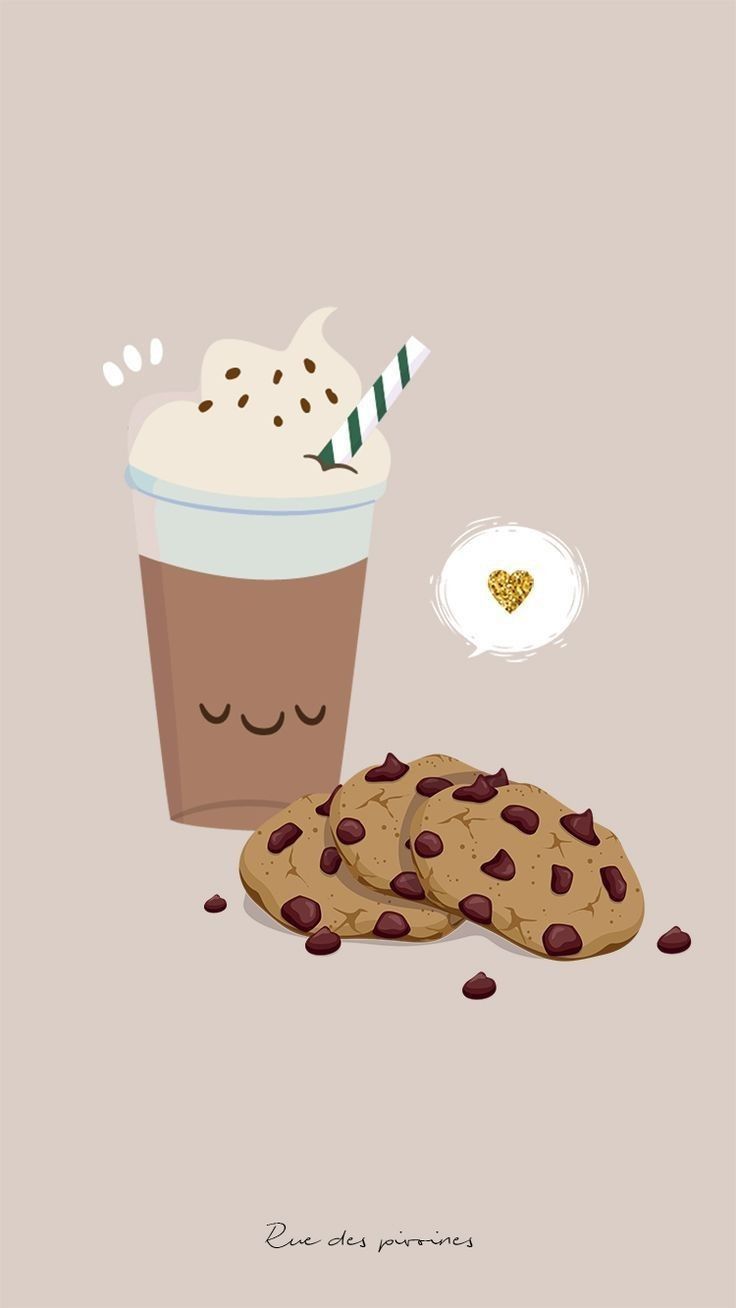 Me Love Cookies. Cute food wallpaper, Wallpaper iphone cute, Coffee wallpaper iphone