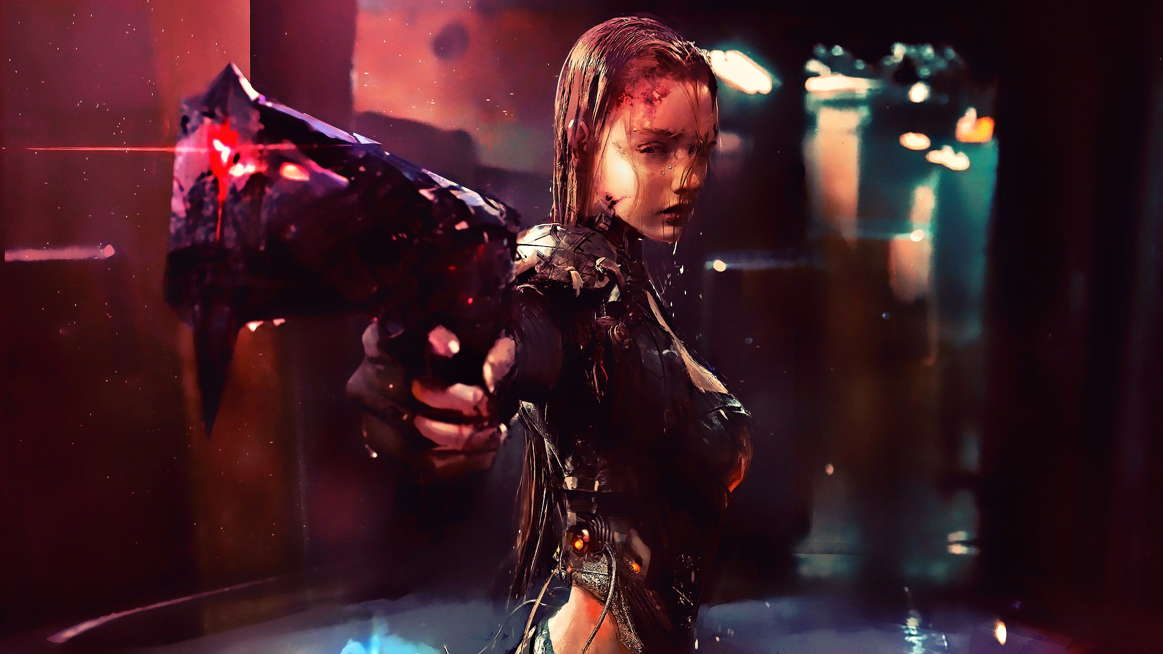 Cyberpunk girl HD wallpapers