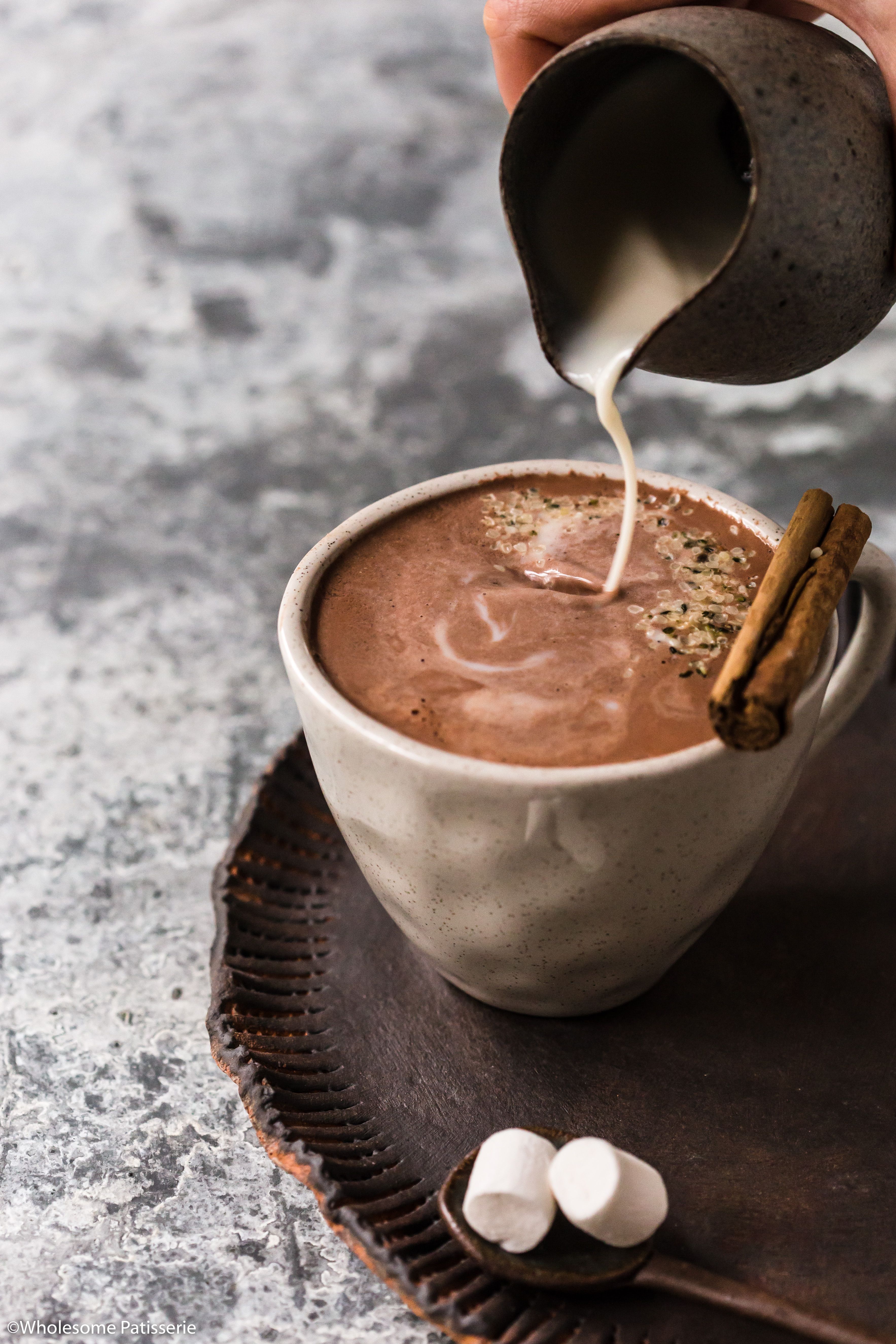 Hemp Milk Hot Chocolate Patisserie. Recipe. Chocolate tea, Hemp milk, Chocolate recipes