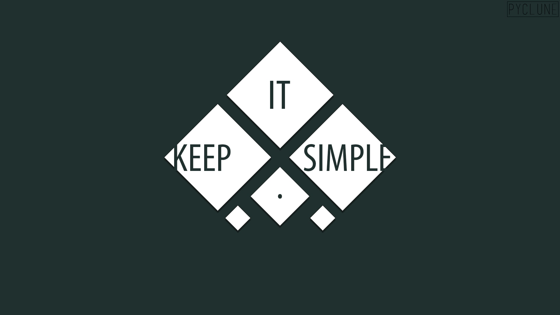 Keep It Simple Logo HD Wallpaper Wallpaper Minimalist Quote Wallpaper & Background Download