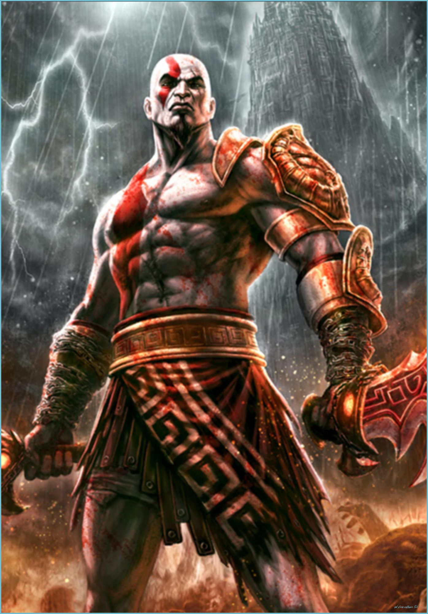 Kratos From God Of War HD Mobile Wallpaper HD God Of War of war wallpaper 4k