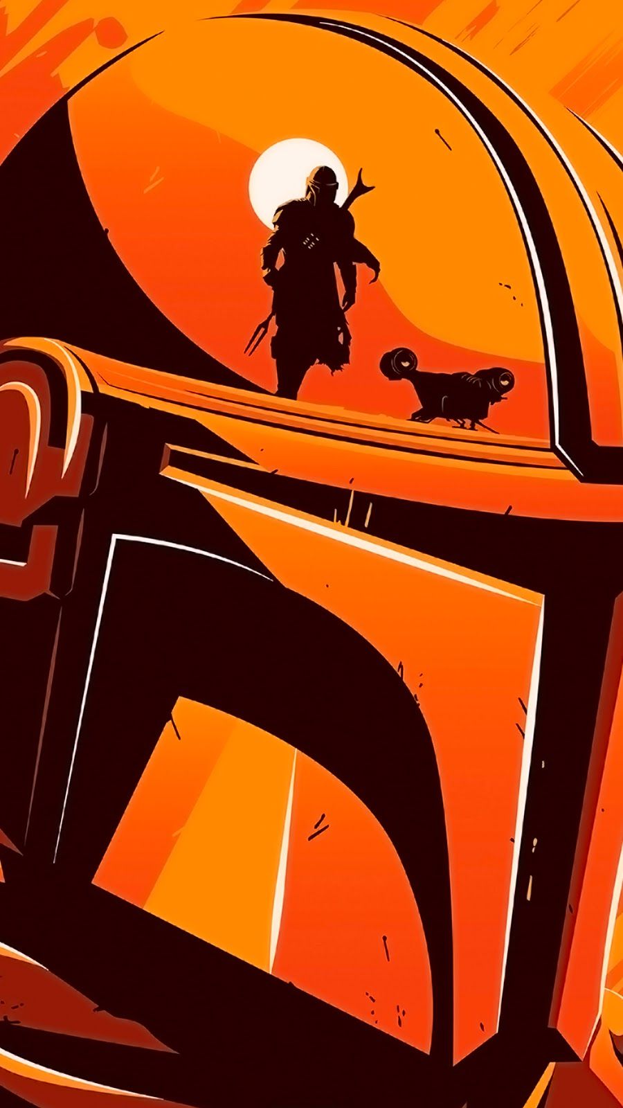 The Mandalorian phone wallpaper