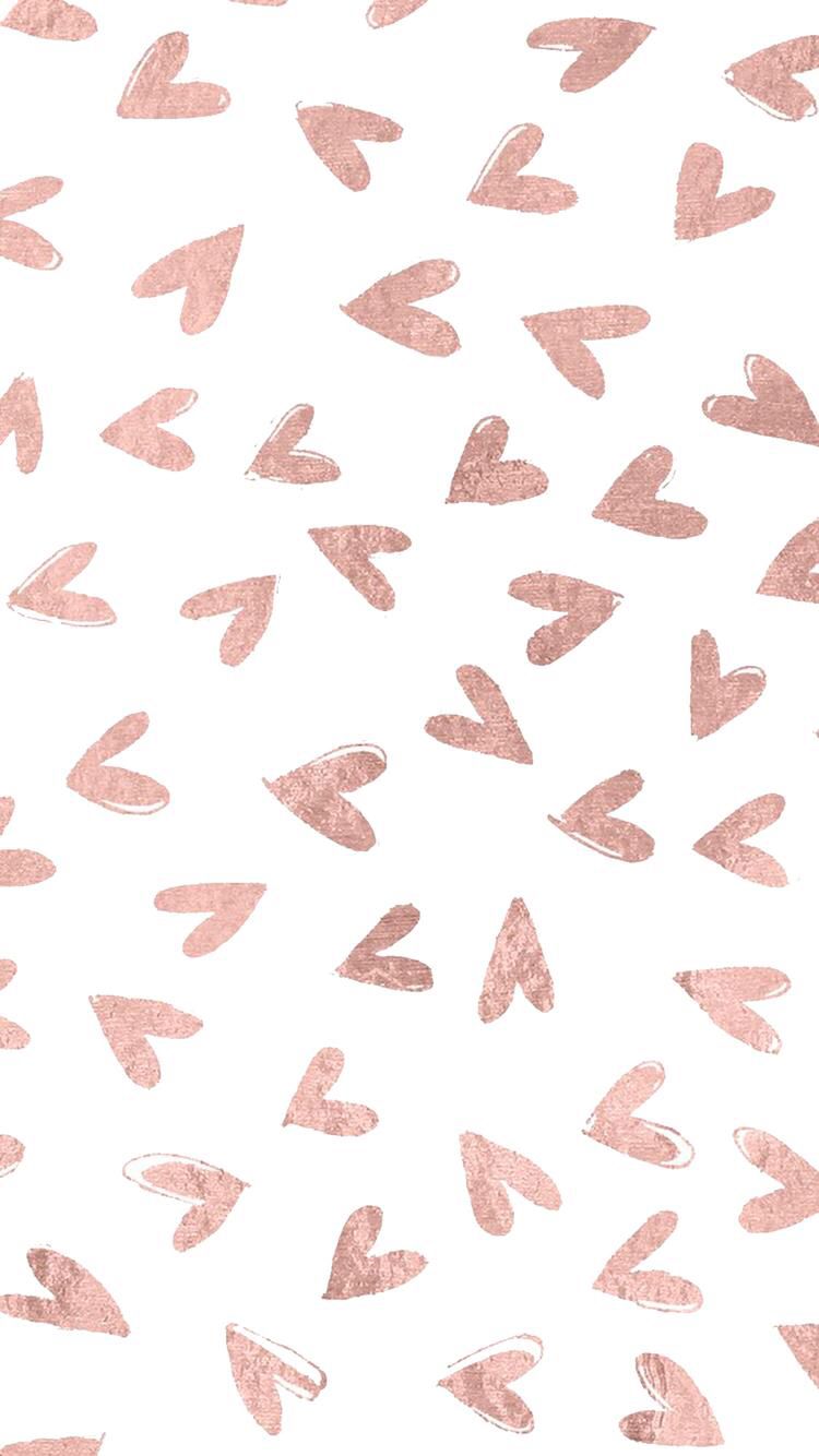 Simple But Cuuuute! Downloaded From Girly Wallpaper. App Id1108375300. Rose Gold Wallpaper, Valentines Wallpaper, Gold Wallpaper