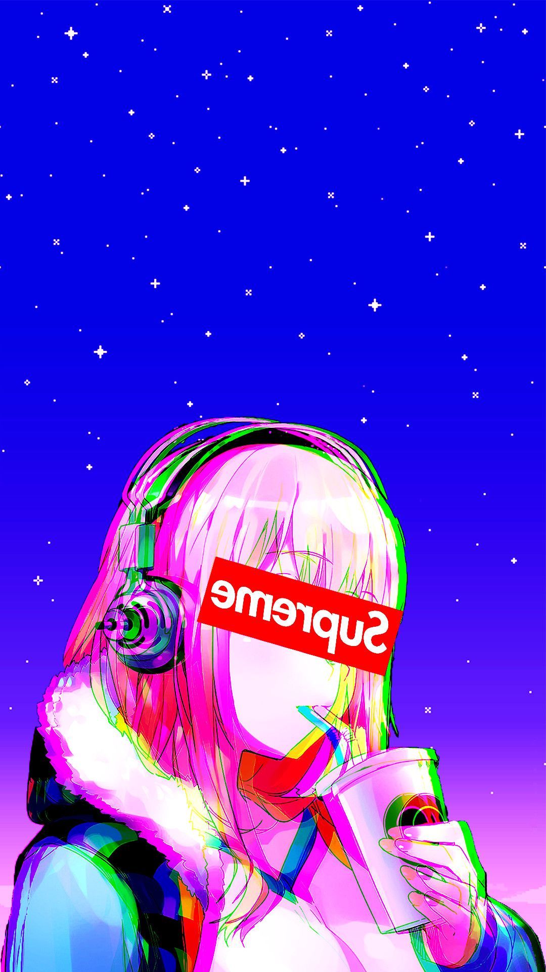 Super Sonico, supreme, anime girls, headphonesx1920 Wallpaper