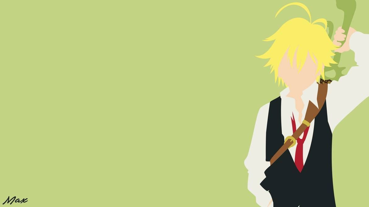 Meliodas (Seven Deadly Sins) Minimal Wallpaper. Anime canvas, Minimal wallpaper, Anime background