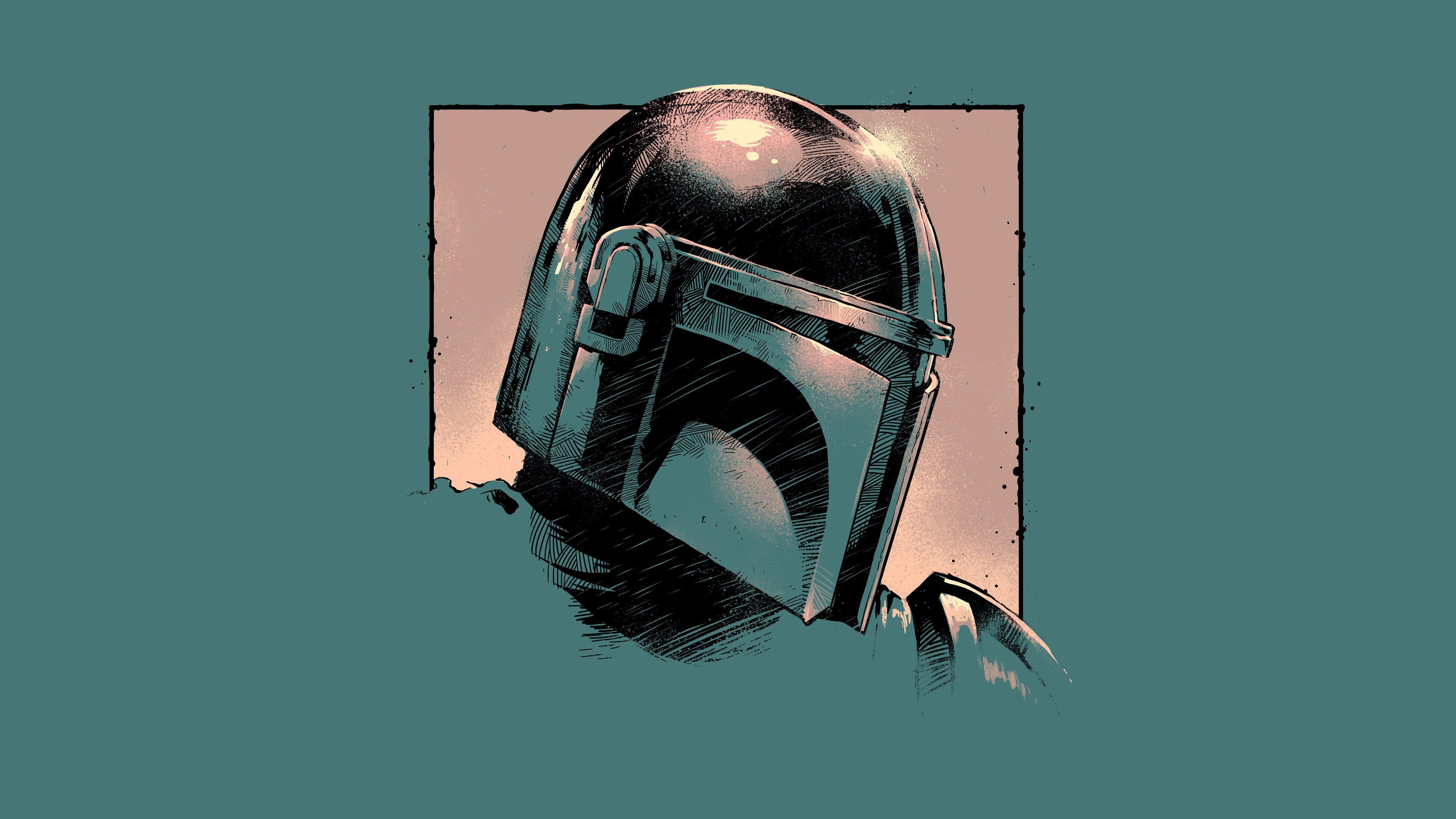 Cool The Mandalorian Art Wallpaper, HD Minimalist 4K Wallpaper, Image, Photo and Background