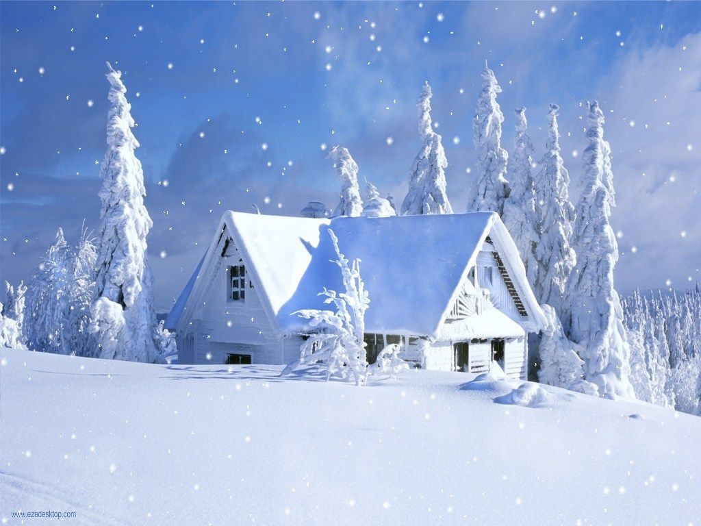 Snow Falling Background Wallpaper