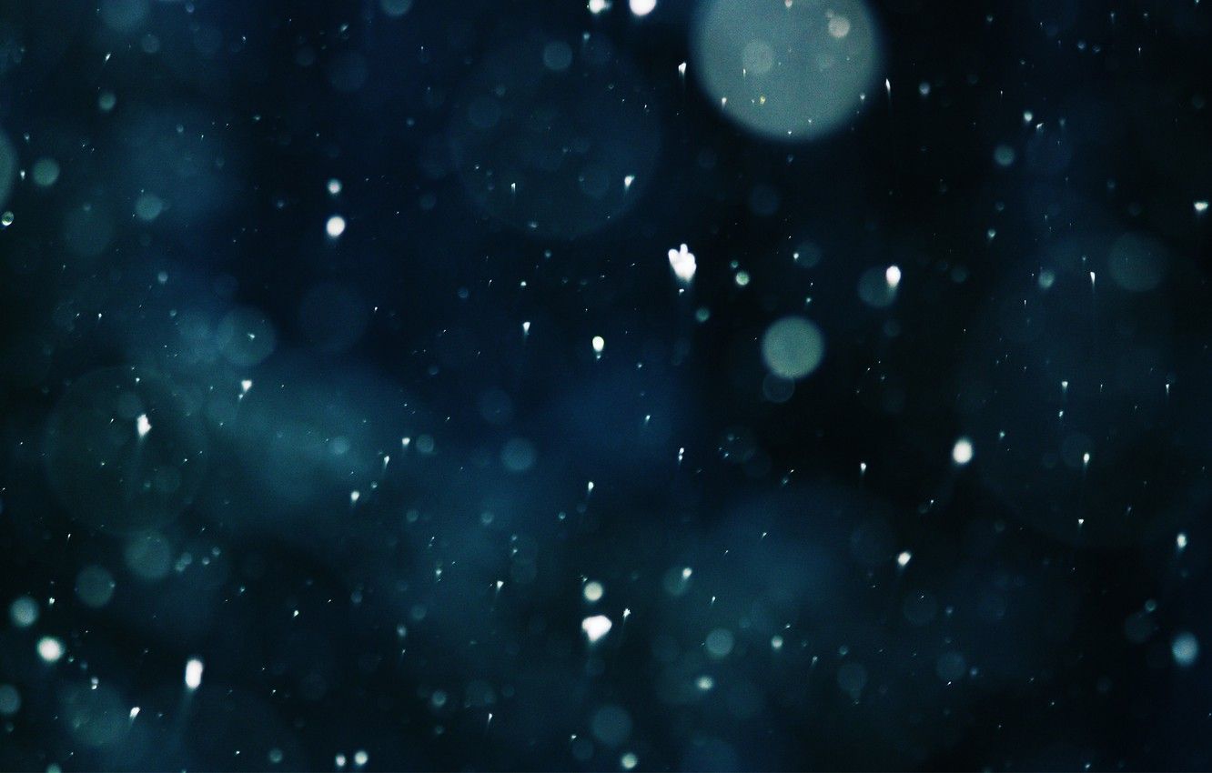 Wallpaper snow, beauty, the evening, the falling snow image for desktop, section абстракции