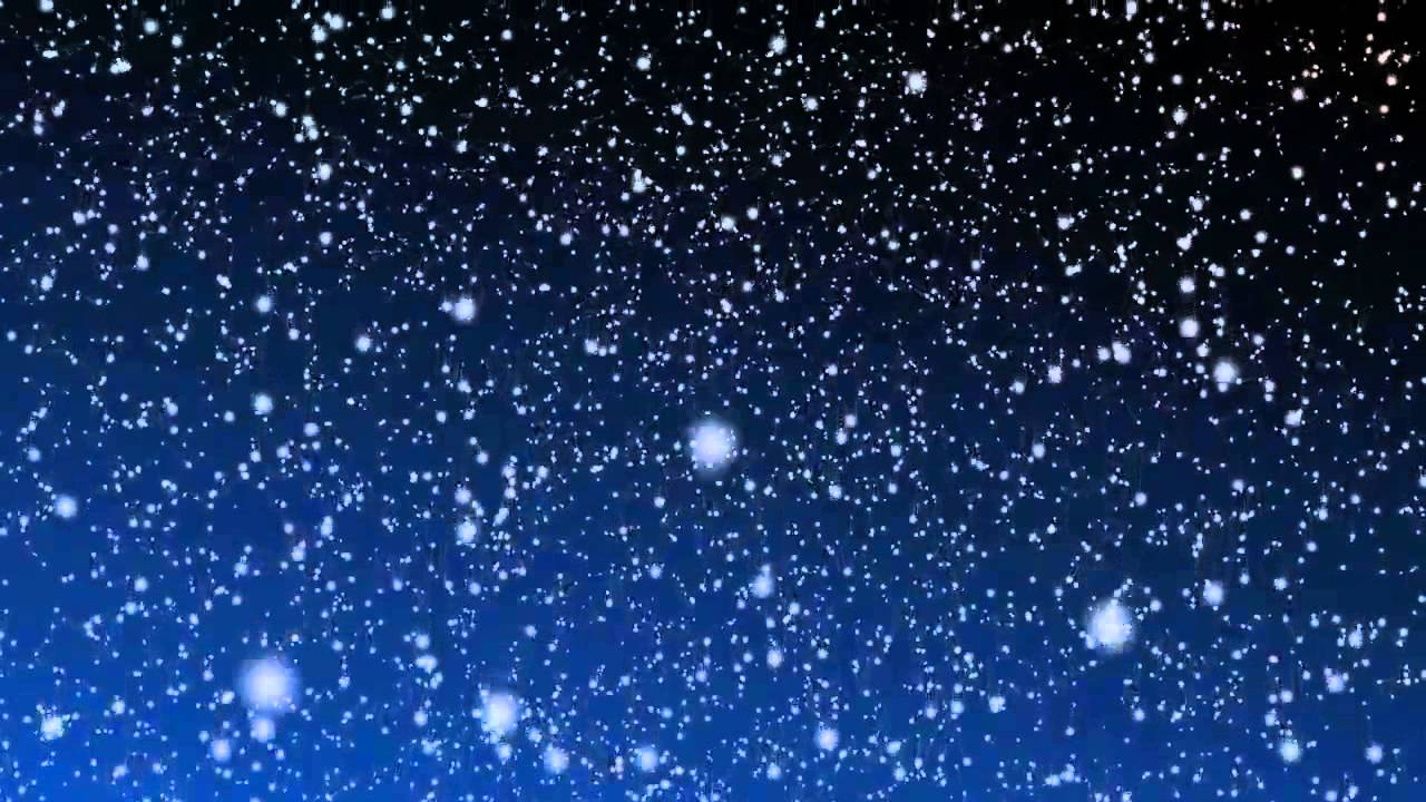 Hours] Snow Falling Video & Audio BLUE B G [HD] SlowTV