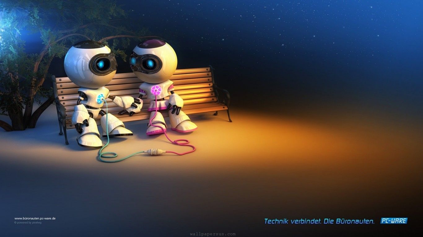 PC In Love Computer 3D