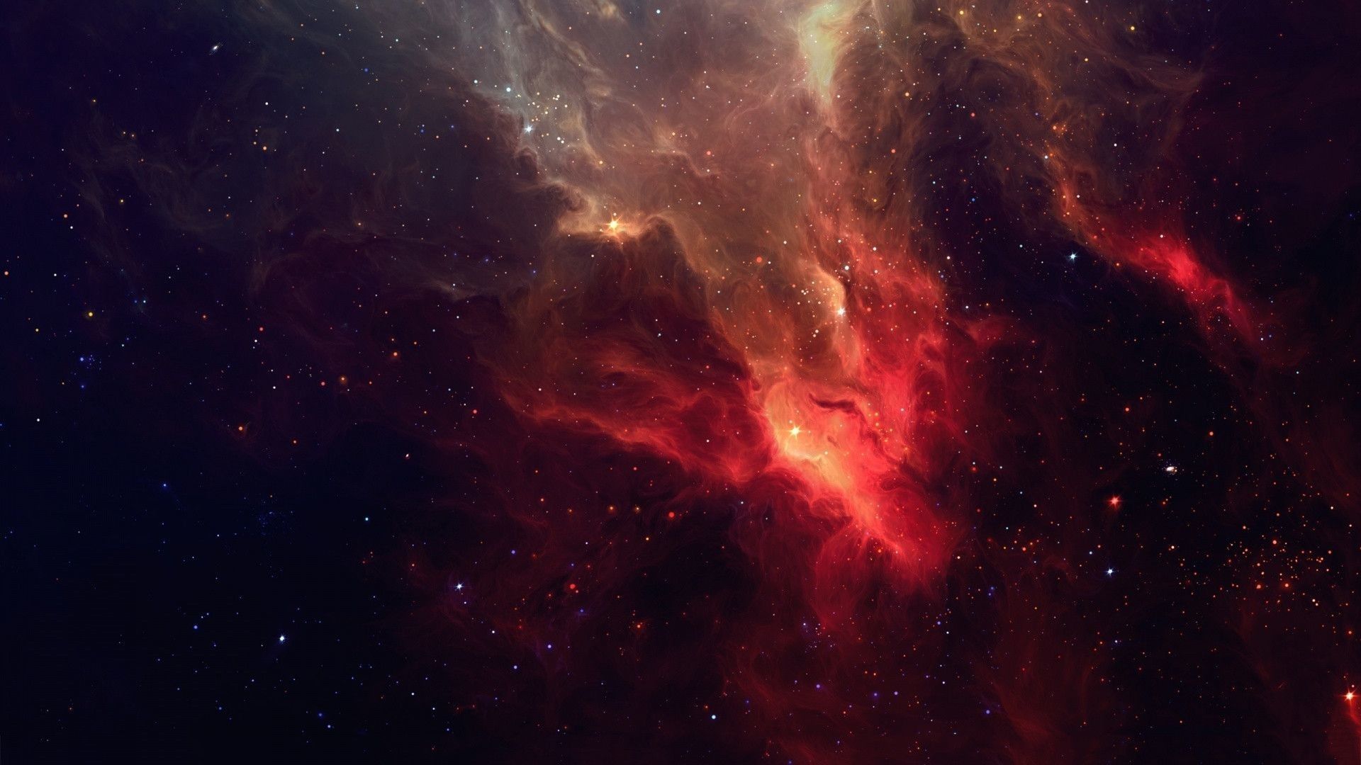 Red Space Wallpaper Free Red Space Background