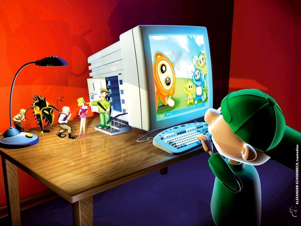 Computer 3D Wallpaper