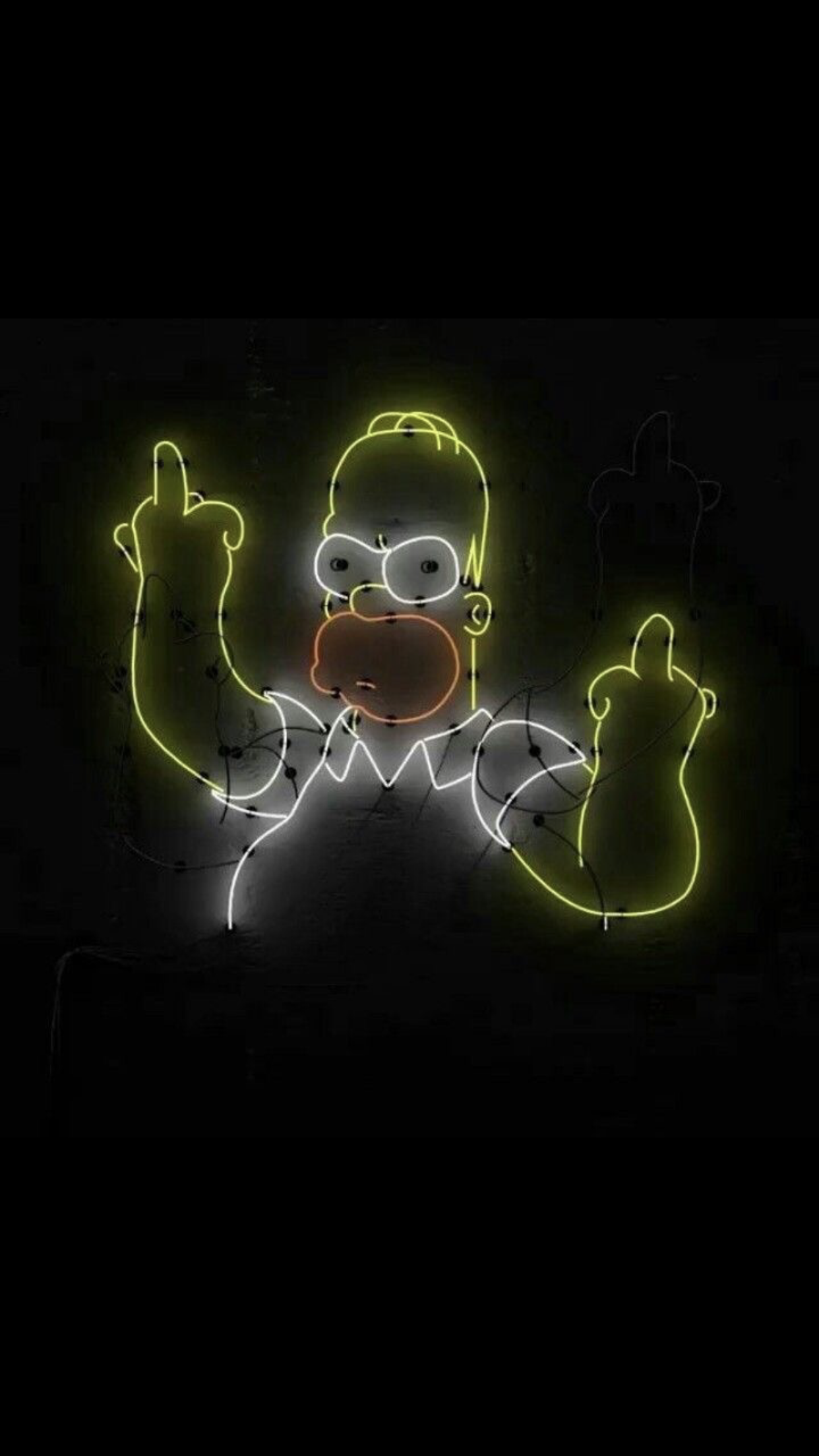 Pretty Rad✌️. Simpson wallpaper iphone, iPhone wallpaper, Neon wallpaper