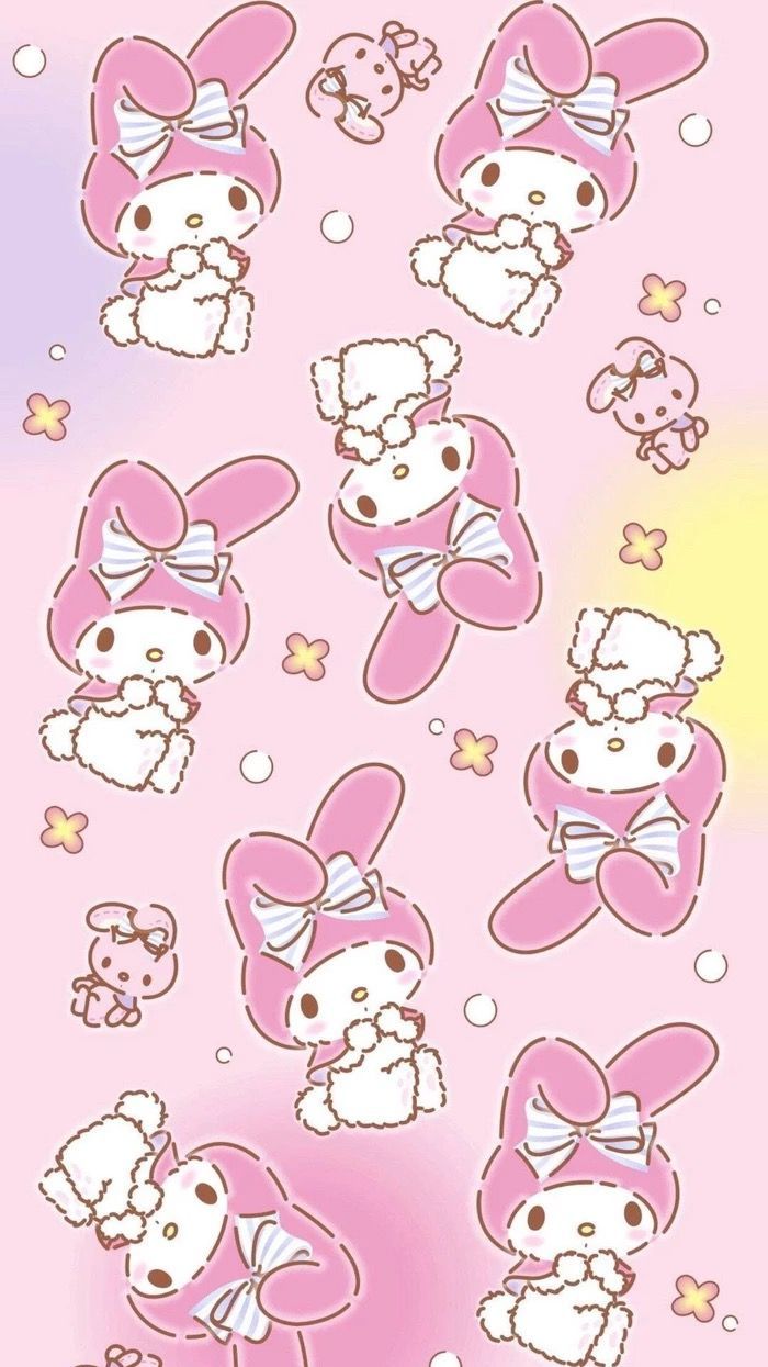iPhone wallpaper. My melody wallpaper, Hello kitty my melody, My melody