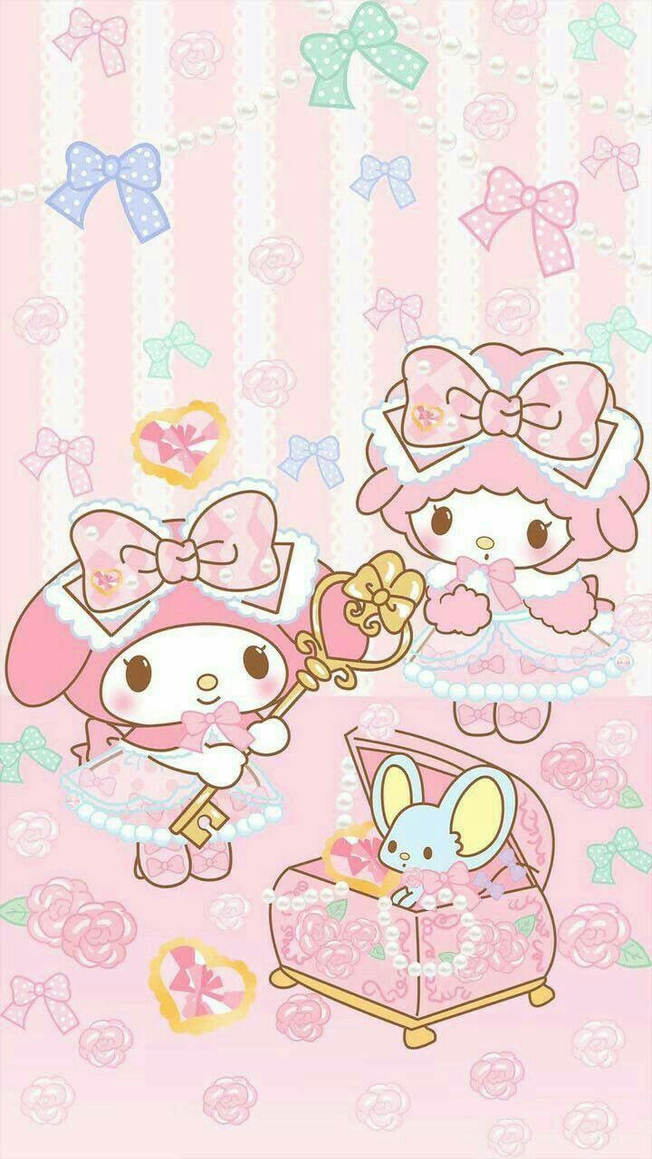 Wallpaper Kawaii. My melody wallpaper, Hello kitty wallpaper, Sanrio wallpaper