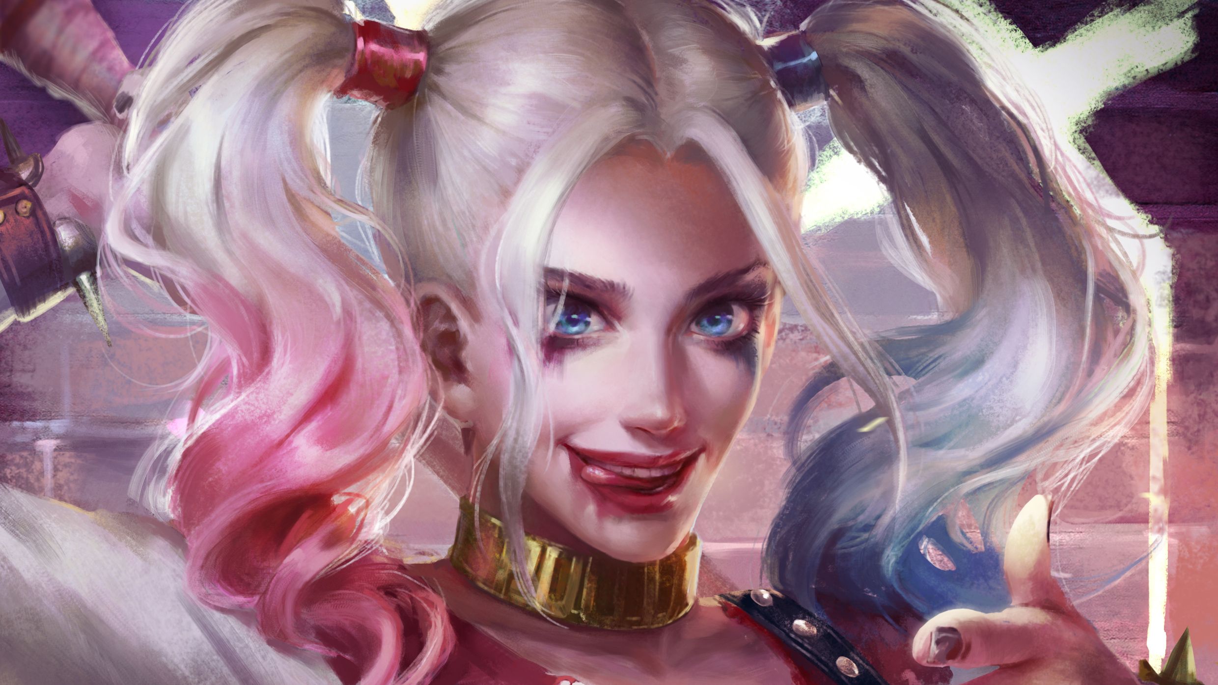 Harley Quinn Expression, HD Superheroes, 4k Wallpaper, Image, Background, Photo and Picture