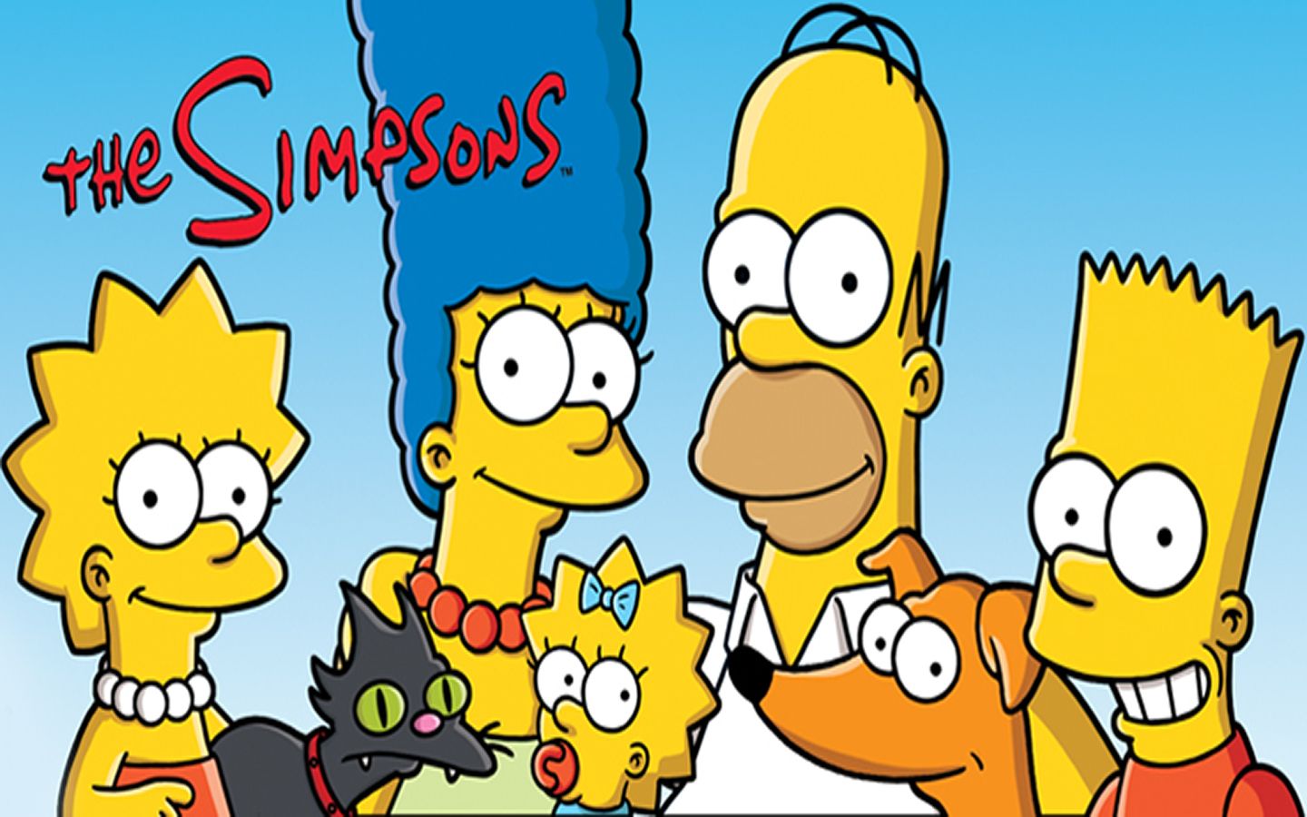 The Simpsons Family Introduction HD Wallpaper for Tablet