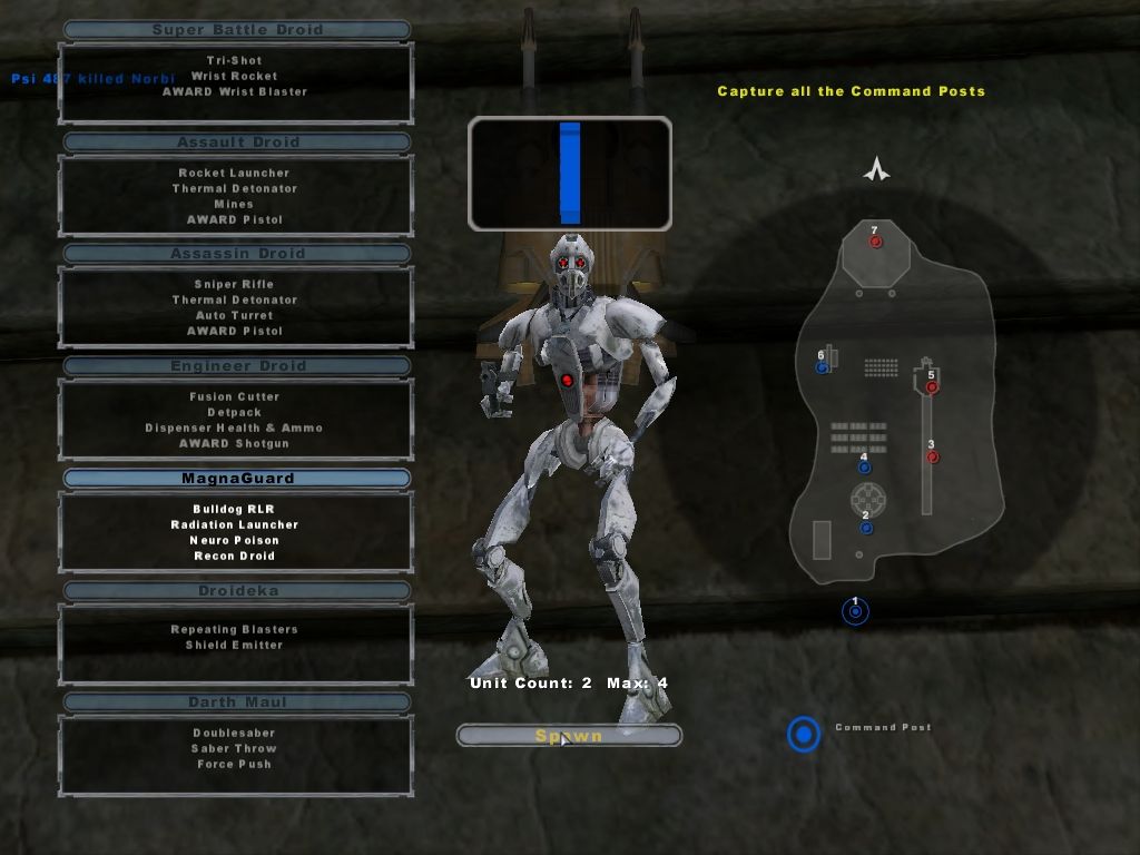 custom white magna guard droid